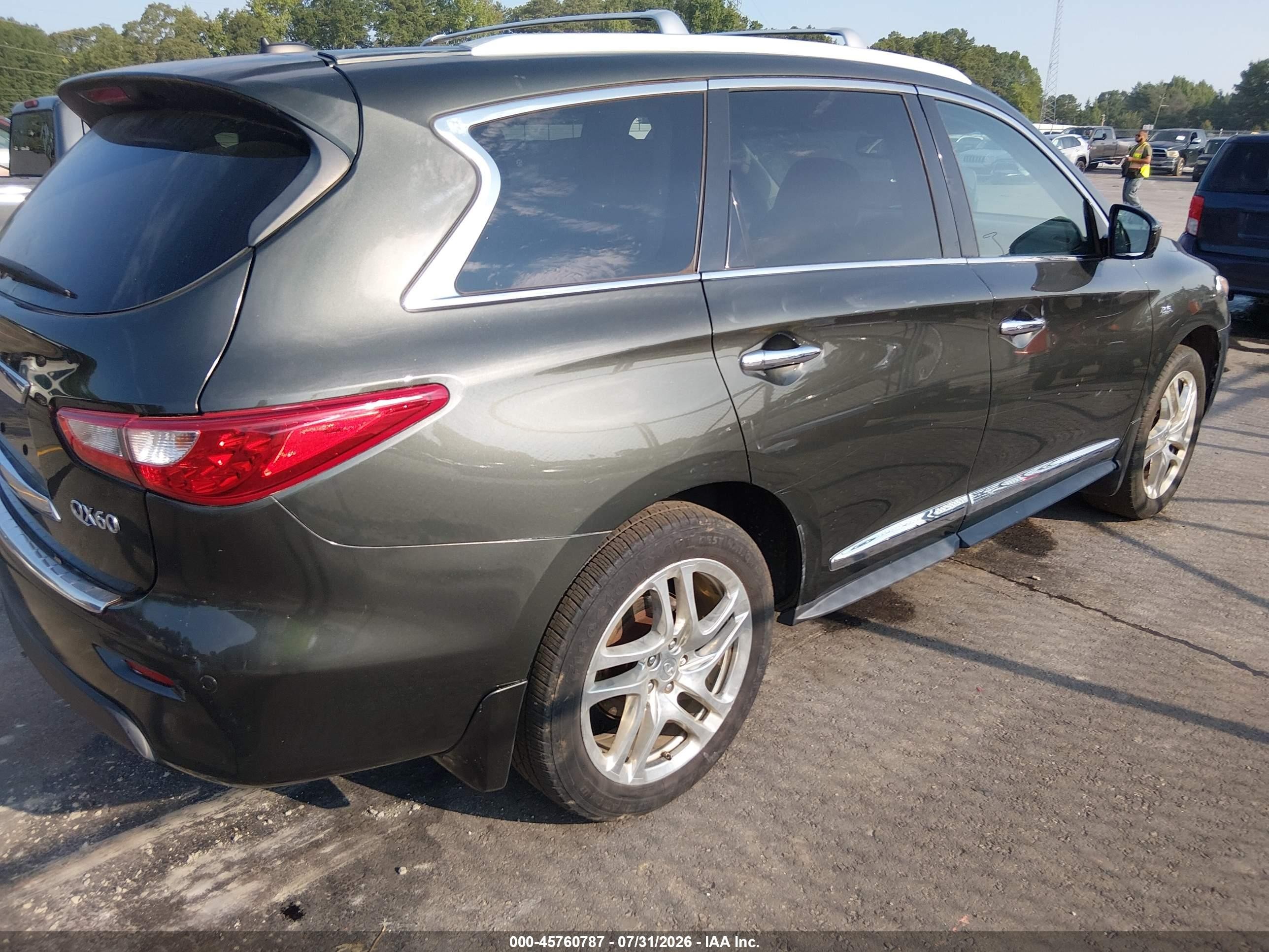 2014 Infiniti Qx60   Green vin: 5N1AL0MM4EC535729
