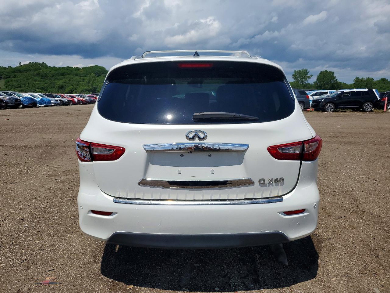 2014 Infiniti Qx60 Base White vin: 5N1AL0MM4EC536153