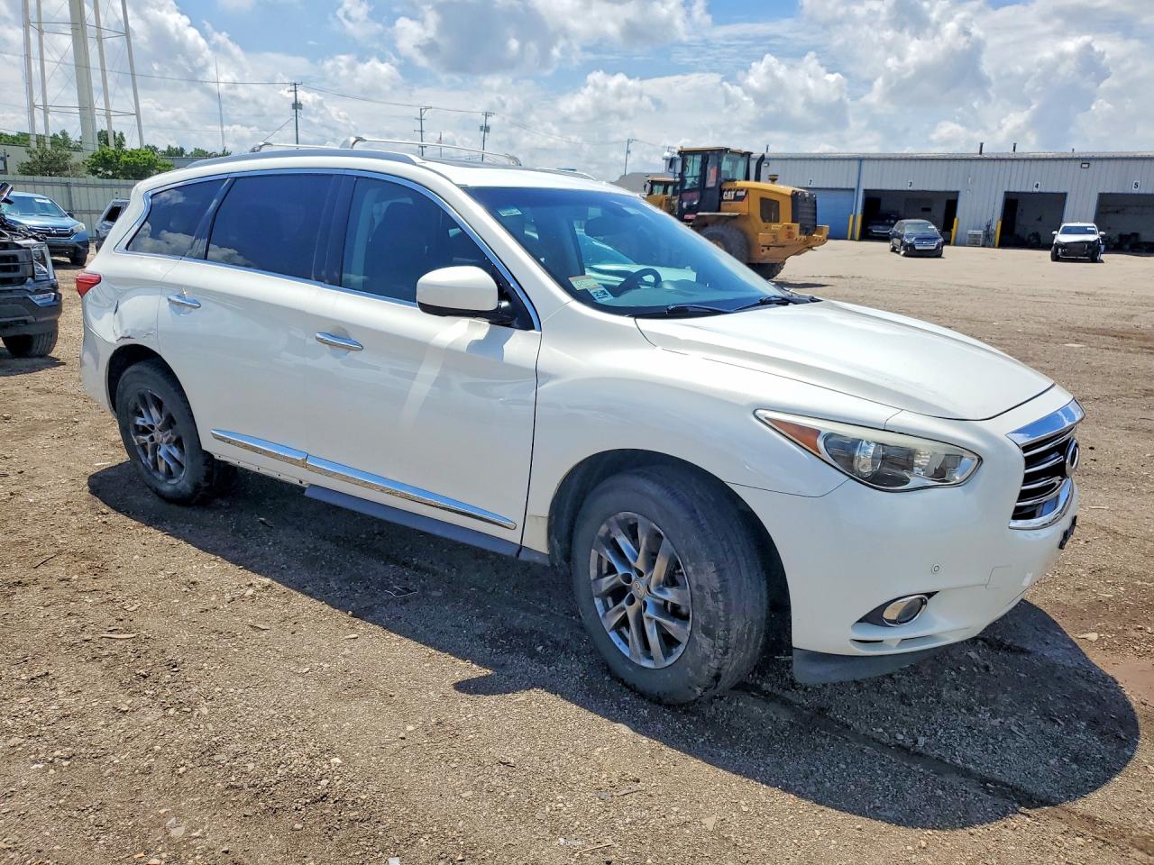 2014 Infiniti Qx60 Base White vin: 5N1AL0MM4EC536153