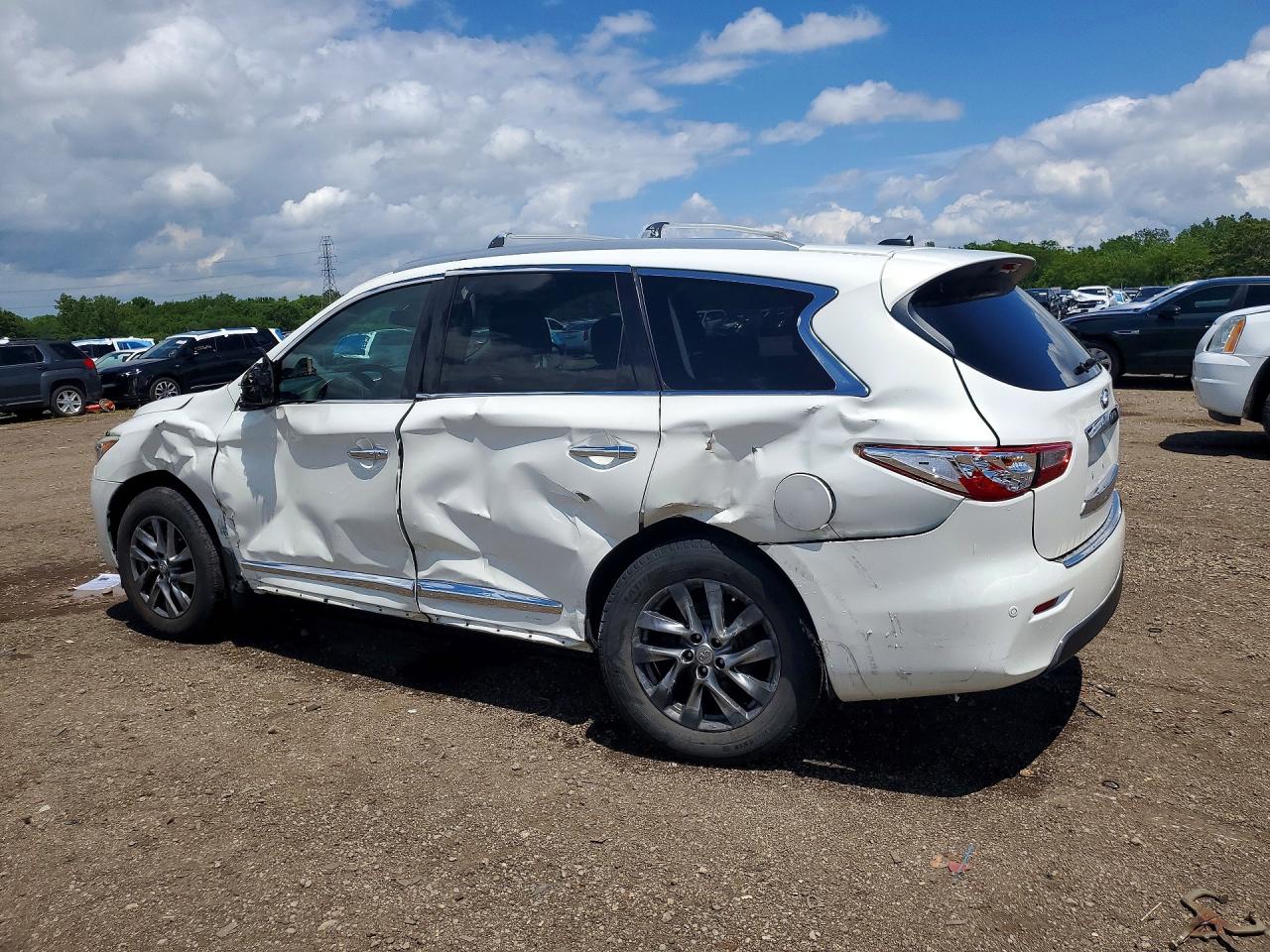 2014 Infiniti Qx60 Base White vin: 5N1AL0MM4EC536153
