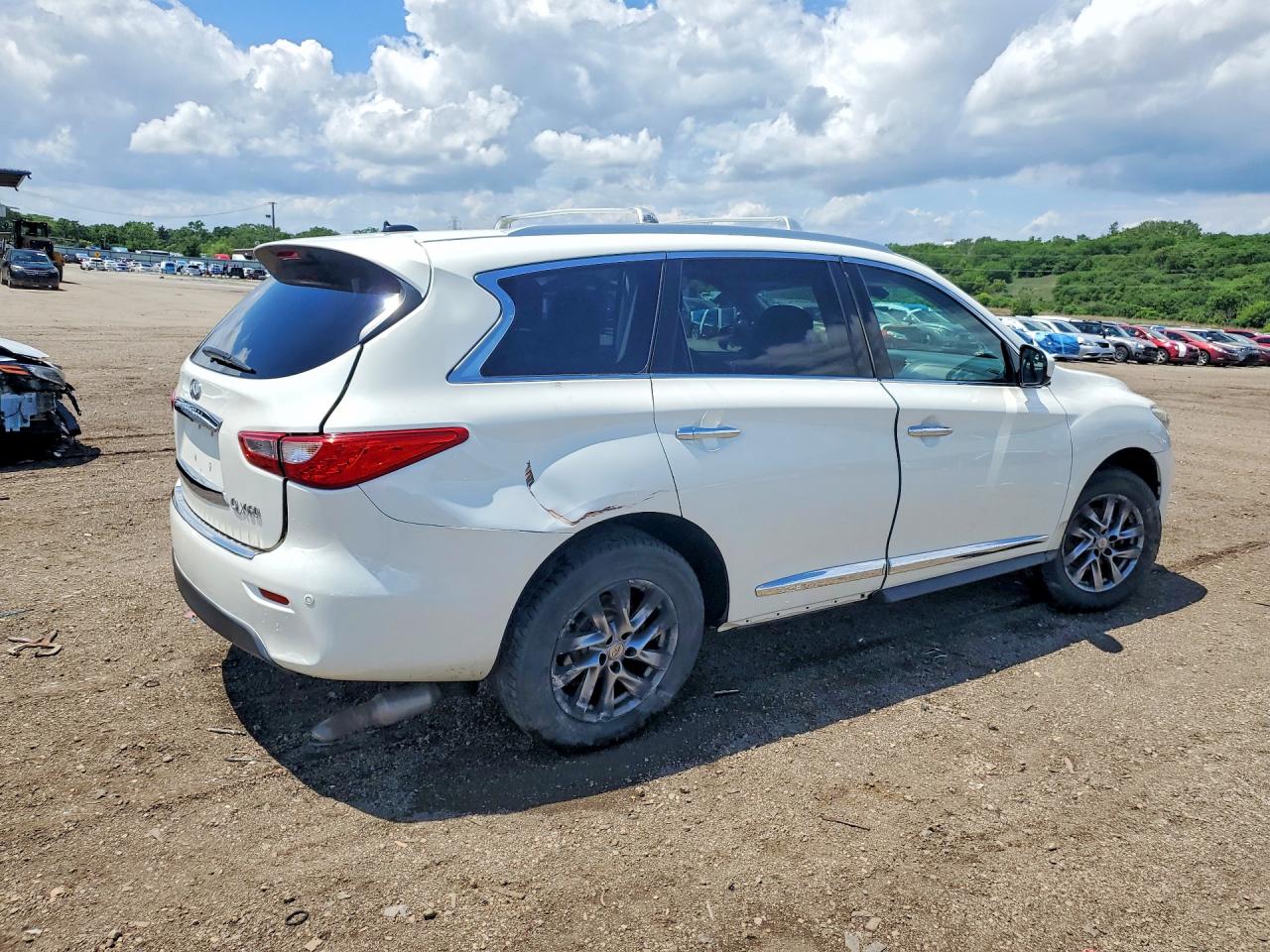 2014 Infiniti Qx60 Base White vin: 5N1AL0MM4EC536153
