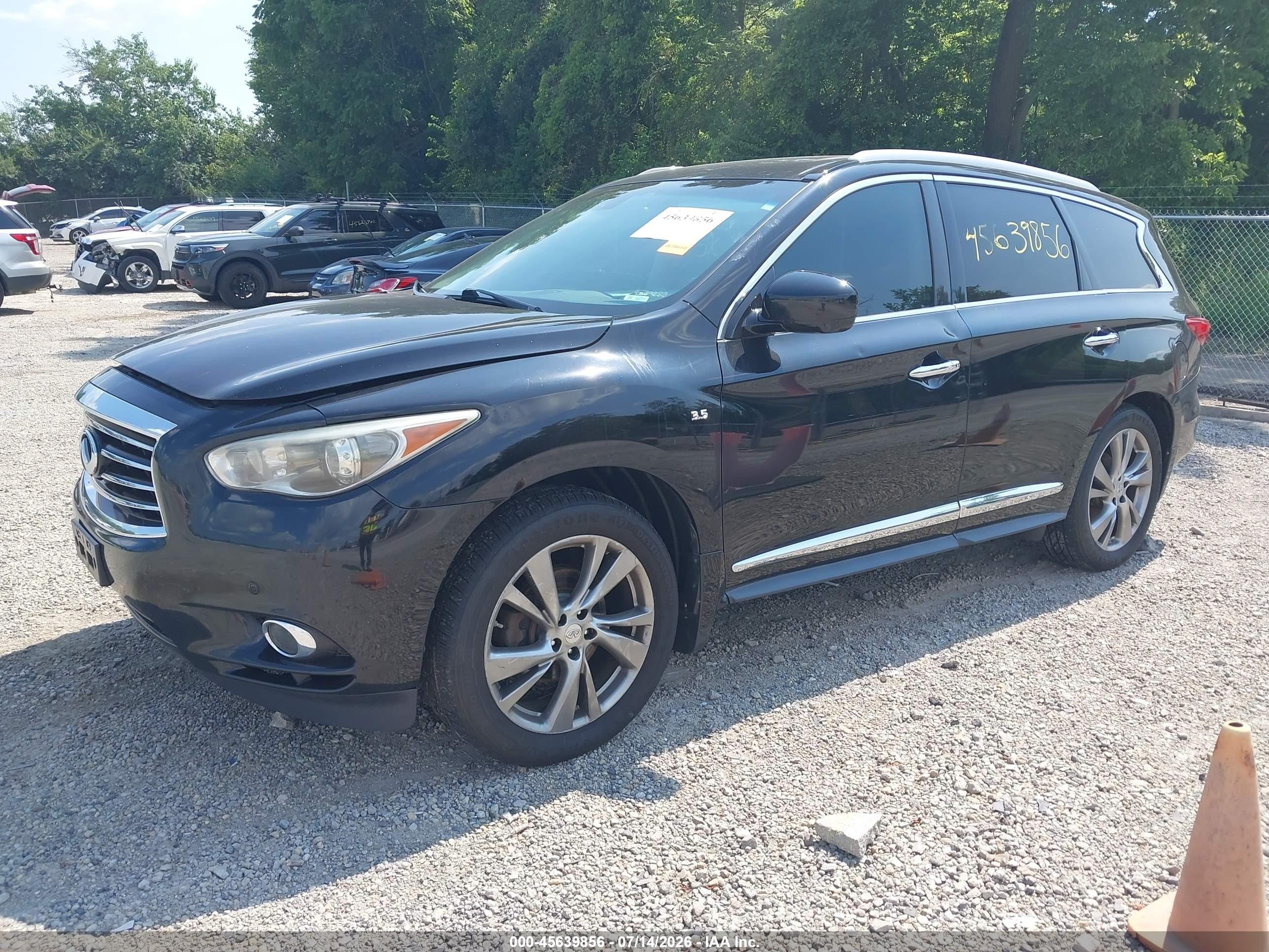 2014 Infiniti Qx60   Black vin: 5N1AL0MM4EC541398