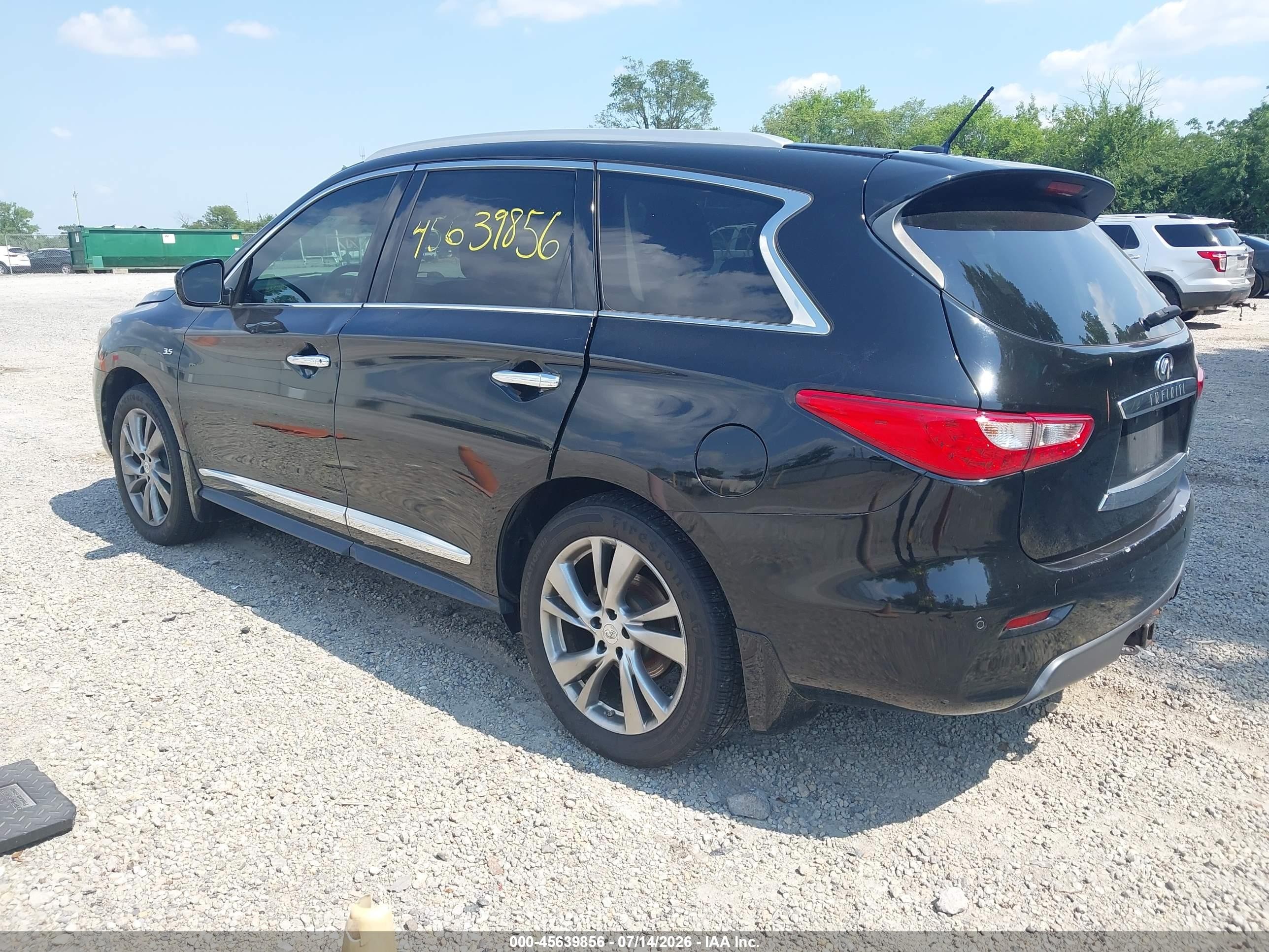 2014 Infiniti Qx60   Black vin: 5N1AL0MM4EC541398