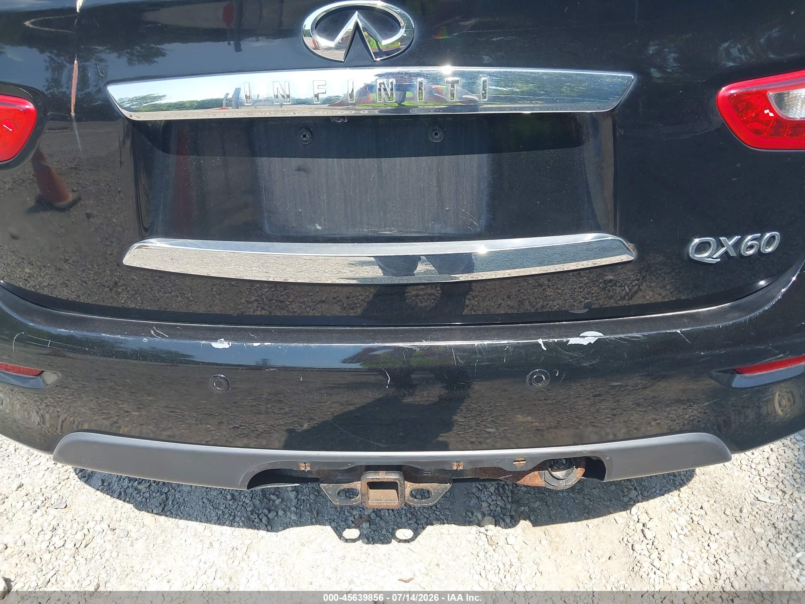2014 Infiniti Qx60   Black vin: 5N1AL0MM4EC541398