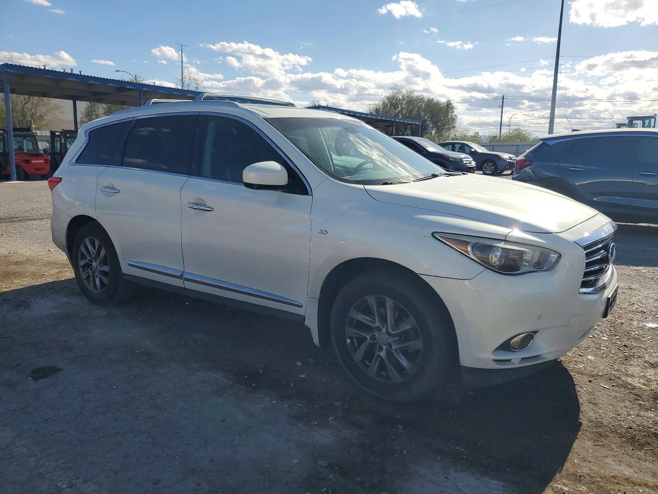 2014 Infiniti Qx60 Base White vin: 5N1AL0MM4EC547993