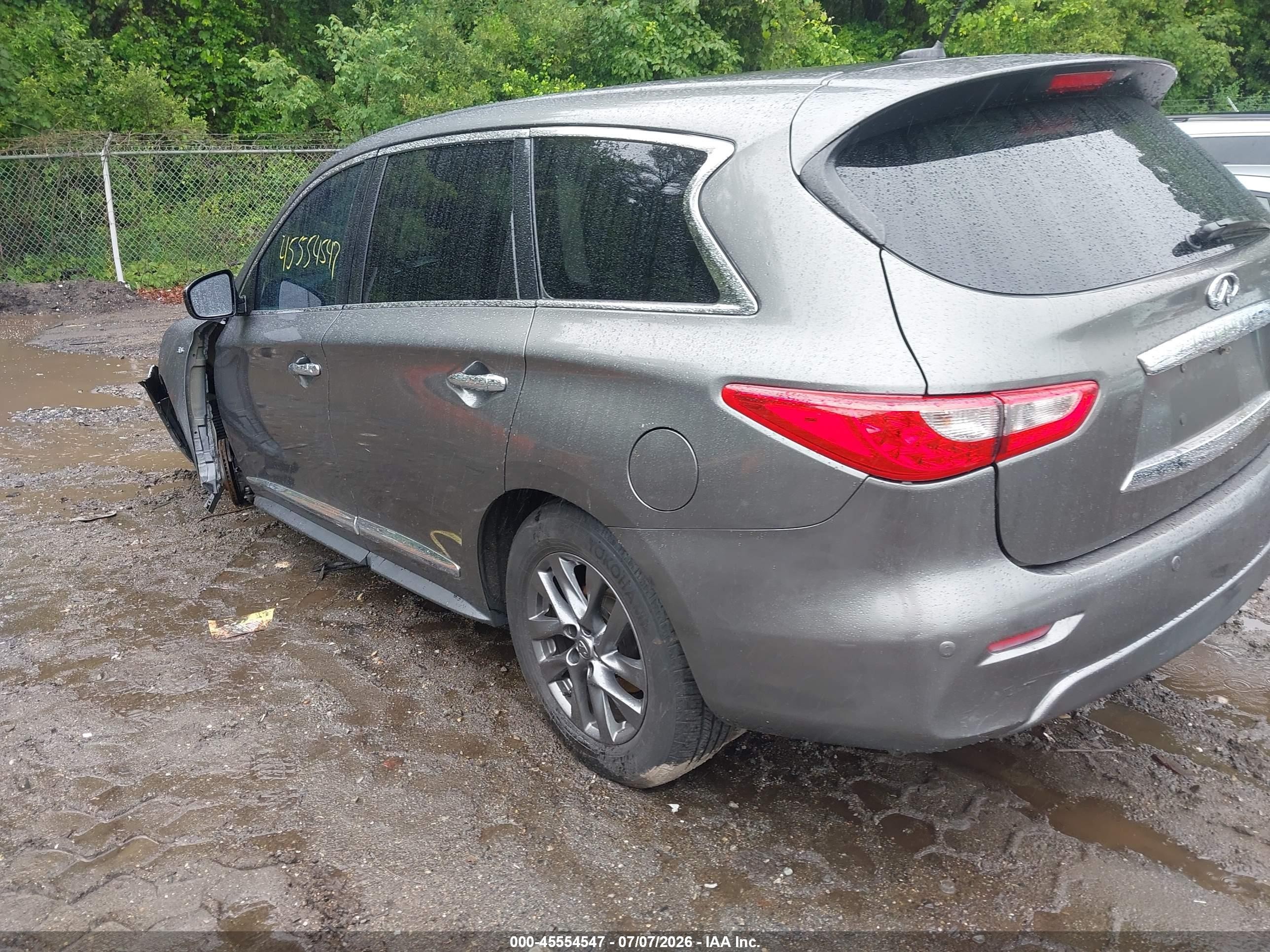 2015 Infiniti Qx60   Gray vin: 5N1AL0MM4FC500111
