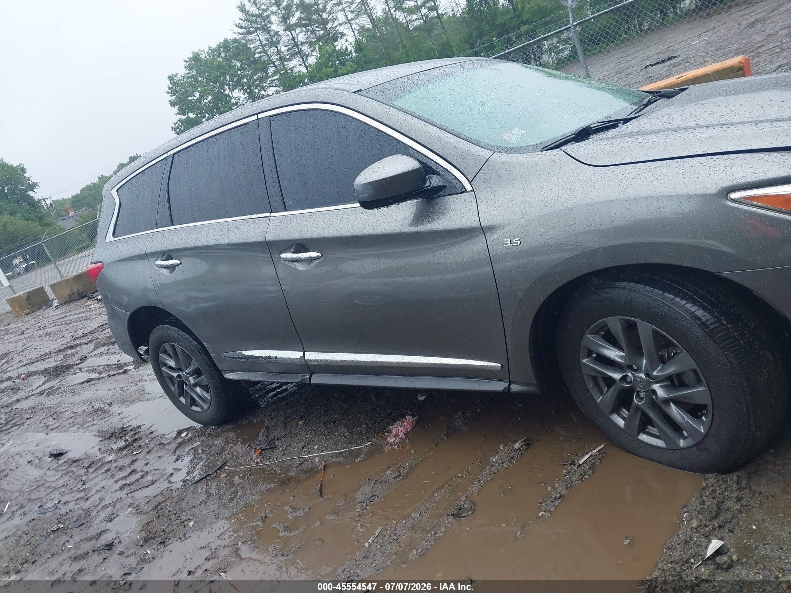 2015 Infiniti Qx60   Gray vin: 5N1AL0MM4FC500111