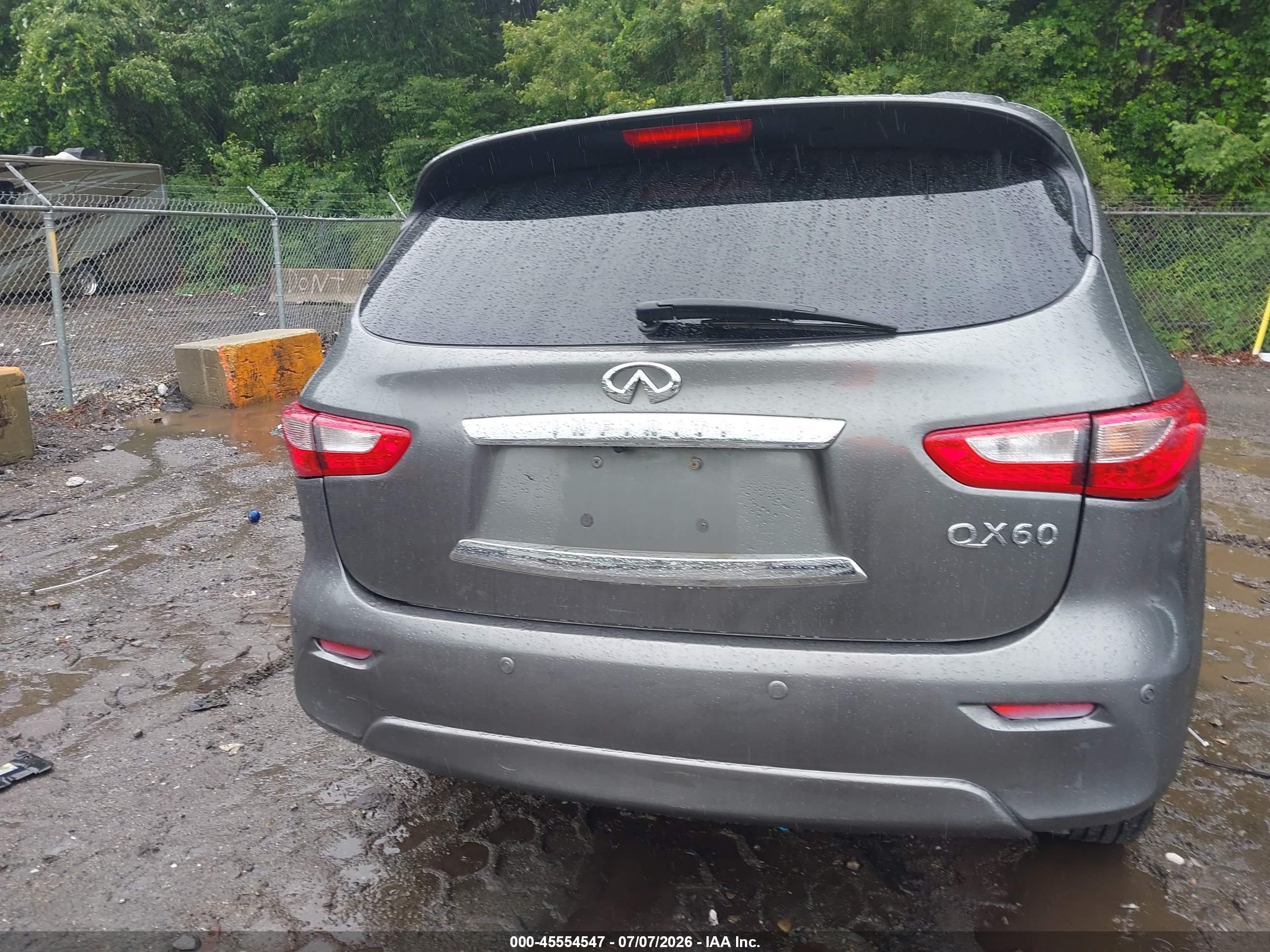 2015 Infiniti Qx60   Gray vin: 5N1AL0MM4FC500111