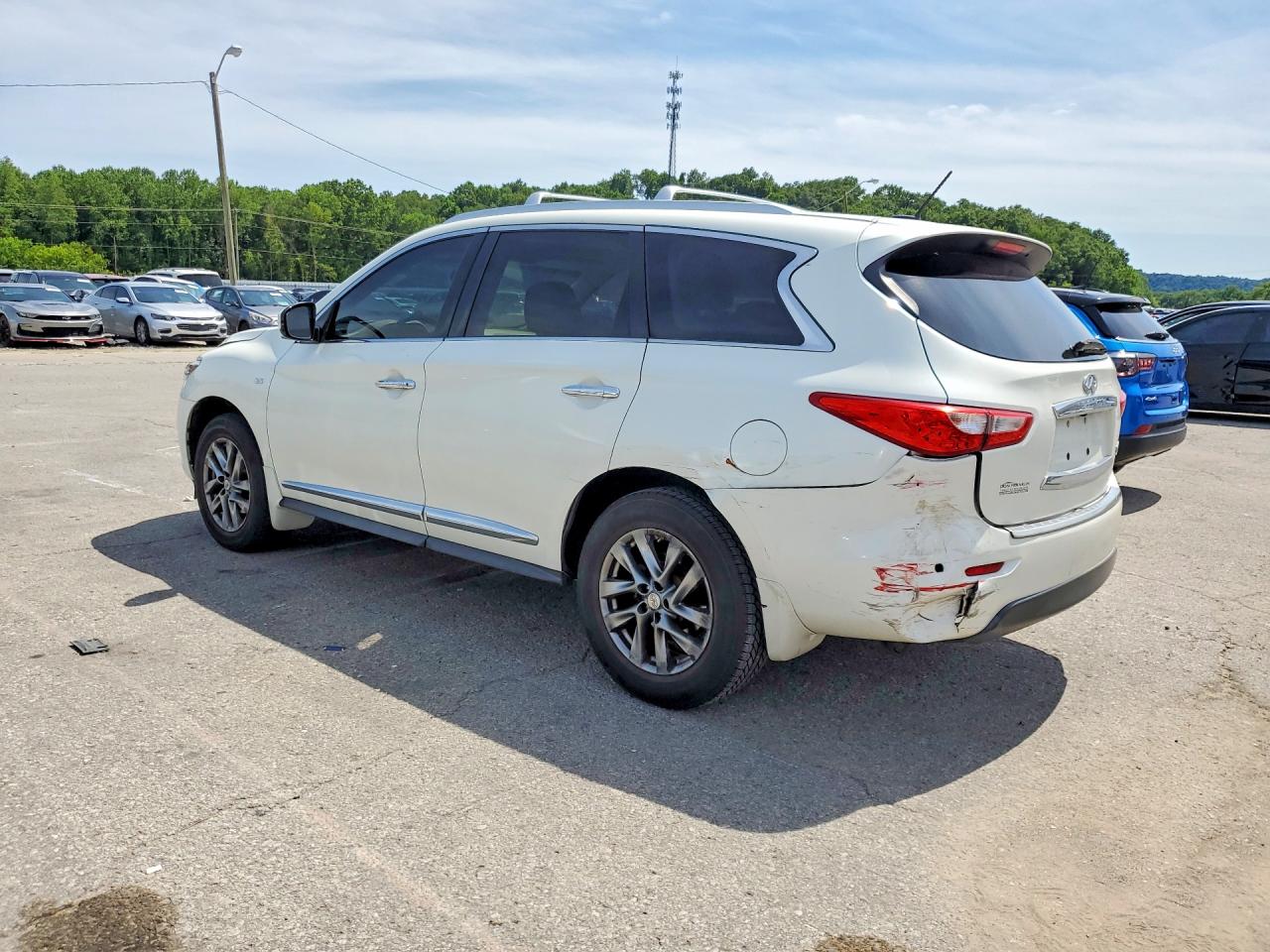 2015 Infiniti Qx60 Base White vin: 5N1AL0MM4FC503557