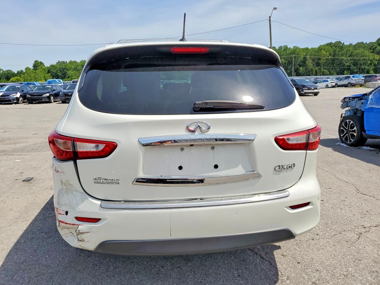 2015 Infiniti Qx60 Base White vin: 5N1AL0MM4FC503557