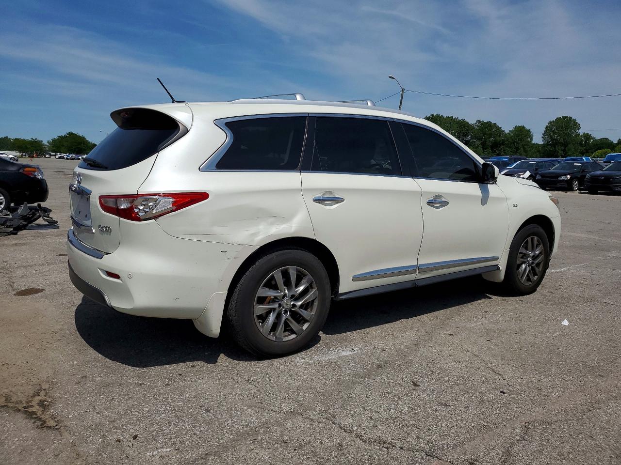 2015 Infiniti Qx60 Base White vin: 5N1AL0MM4FC503557
