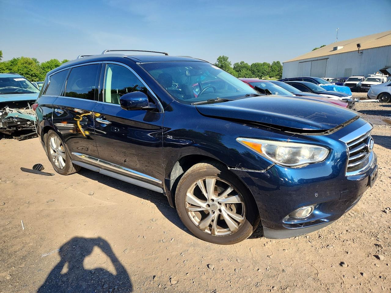 2015 Infiniti Qx60 Base Blue vin: 5N1AL0MM4FC536719