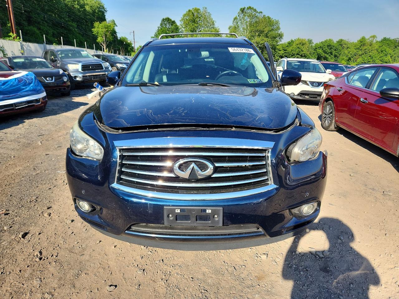 2015 Infiniti Qx60 Base Blue vin: 5N1AL0MM4FC536719