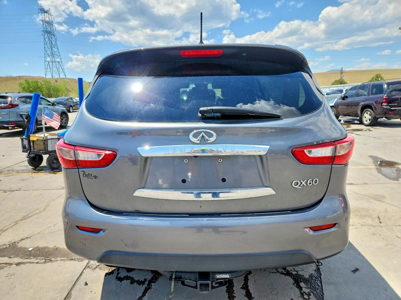 2015 Infiniti Qx60 Base Gray vin: 5N1AL0MM4FC544741