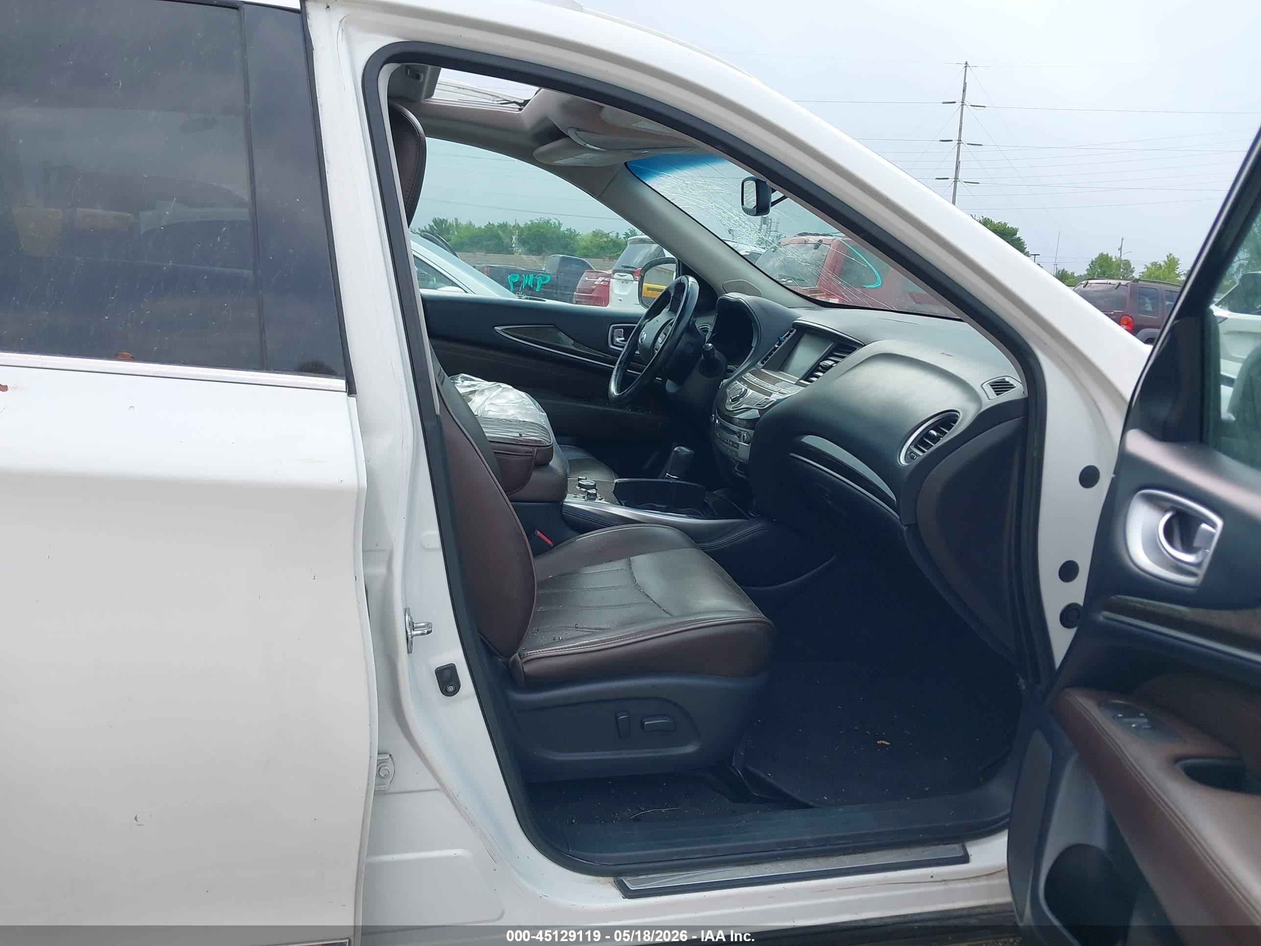 2015 Infiniti Qx60 White vin: 5N1AL0MM4FC549762