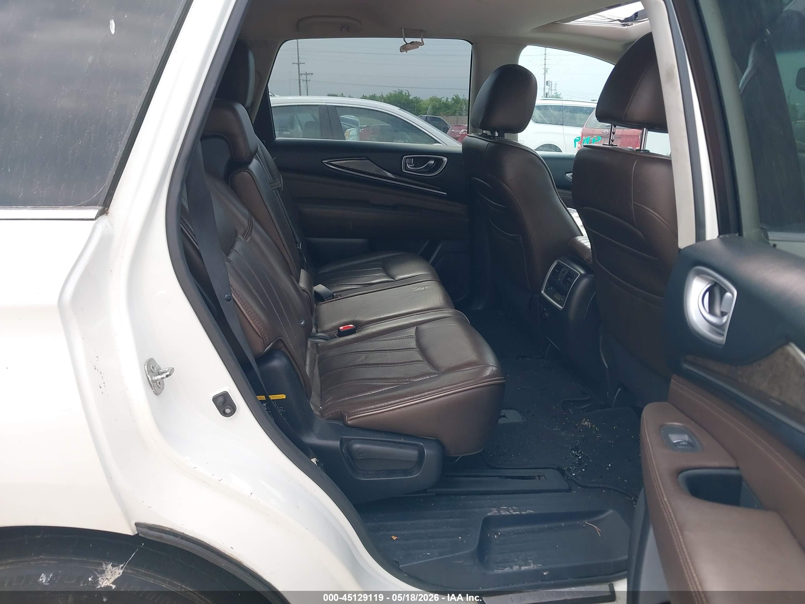 2015 Infiniti Qx60 White vin: 5N1AL0MM4FC549762