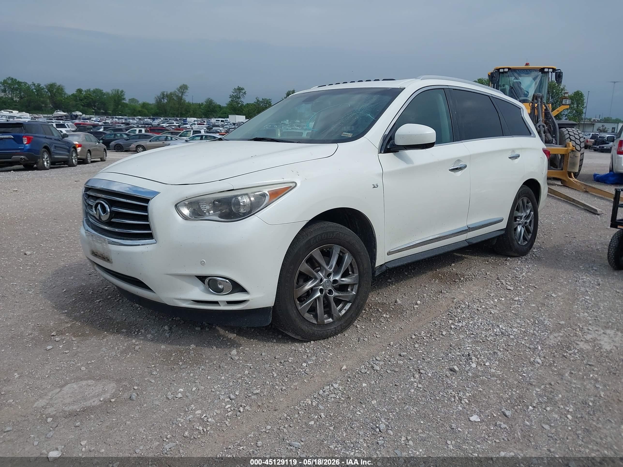 2015 Infiniti Qx60 White vin: 5N1AL0MM4FC549762