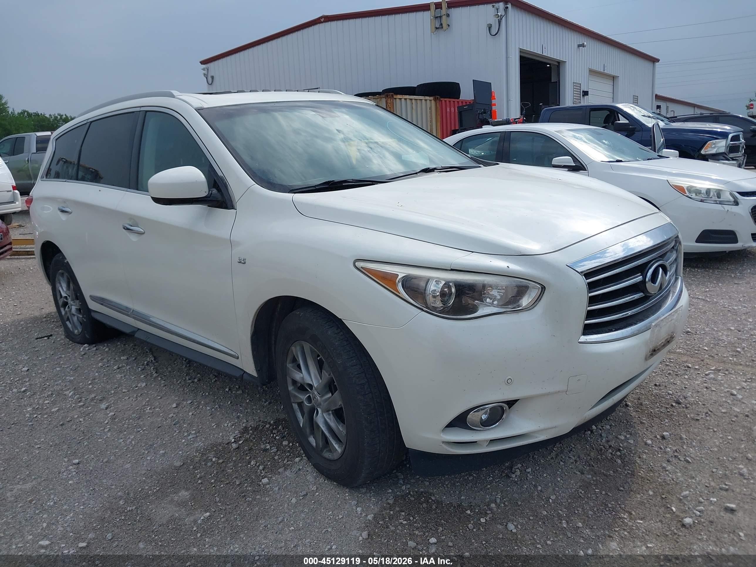 2015 Infiniti Qx60 White vin: 5N1AL0MM4FC549762