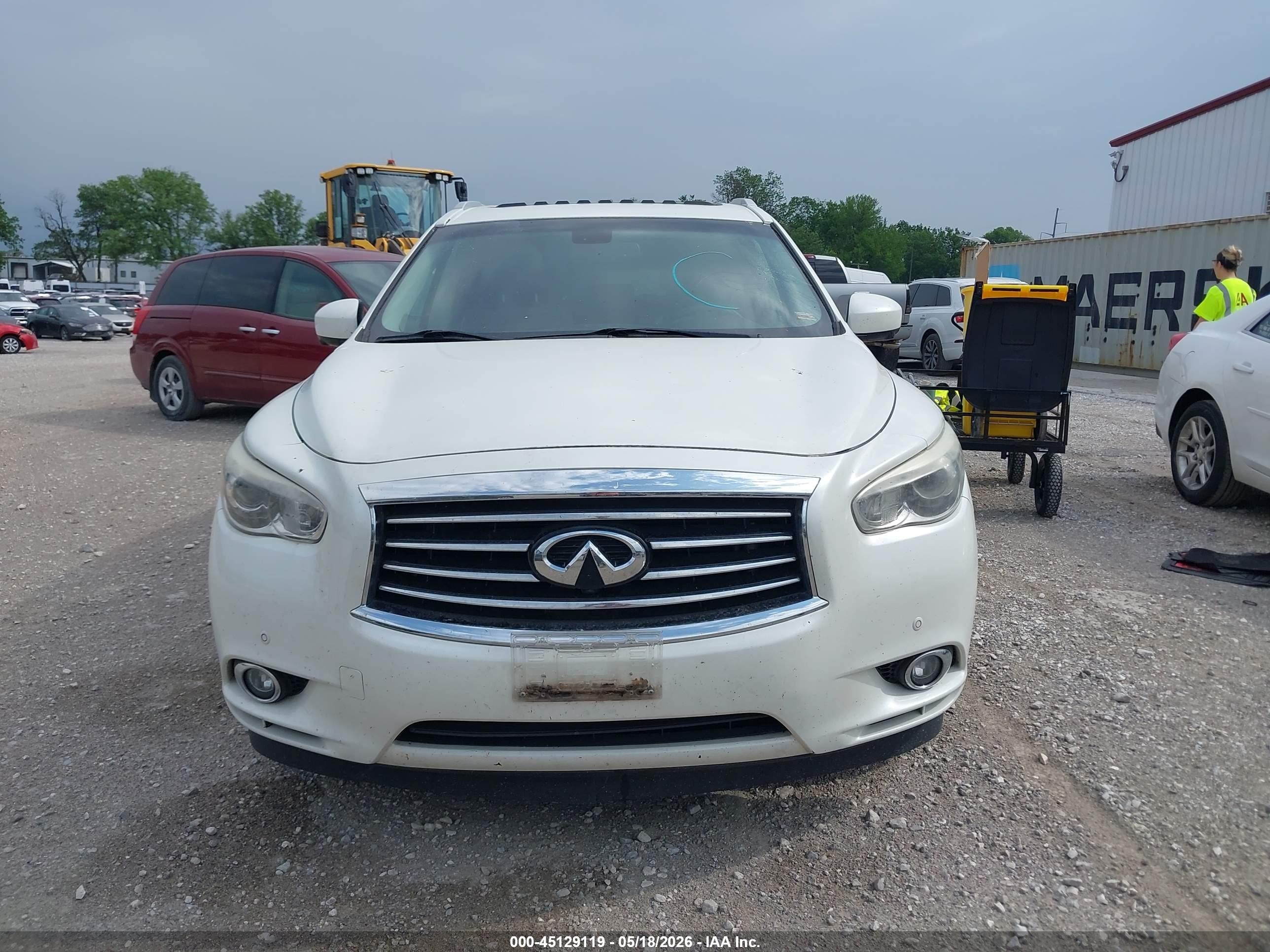 2015 Infiniti Qx60 White vin: 5N1AL0MM4FC549762