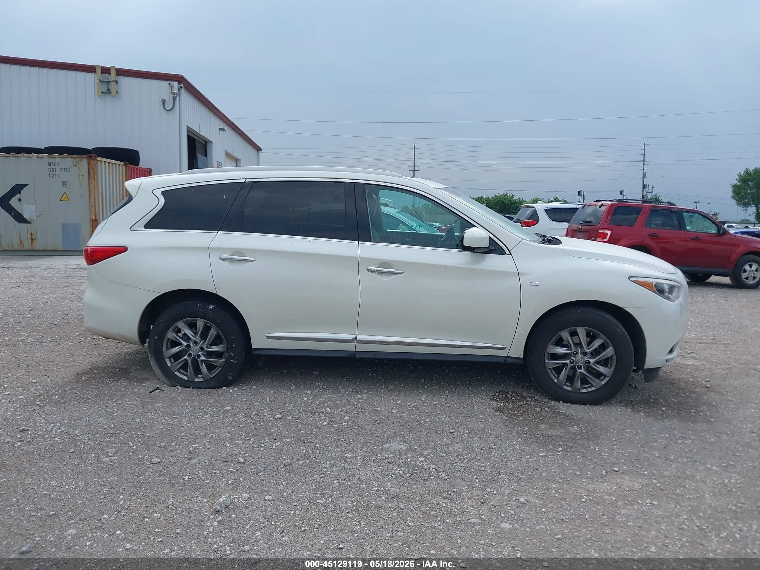 2015 Infiniti Qx60 White vin: 5N1AL0MM4FC549762