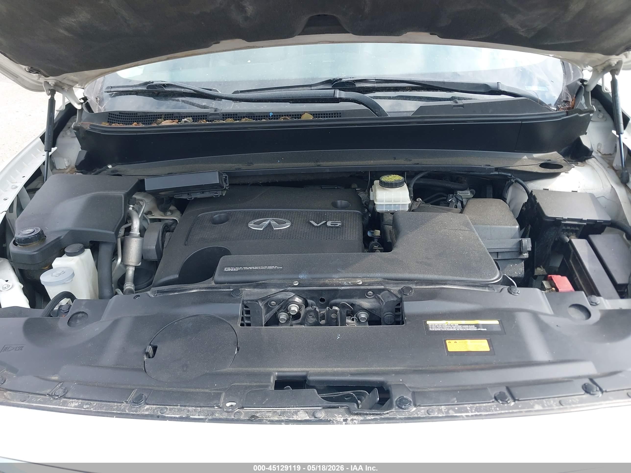 2015 Infiniti Qx60 White vin: 5N1AL0MM4FC549762