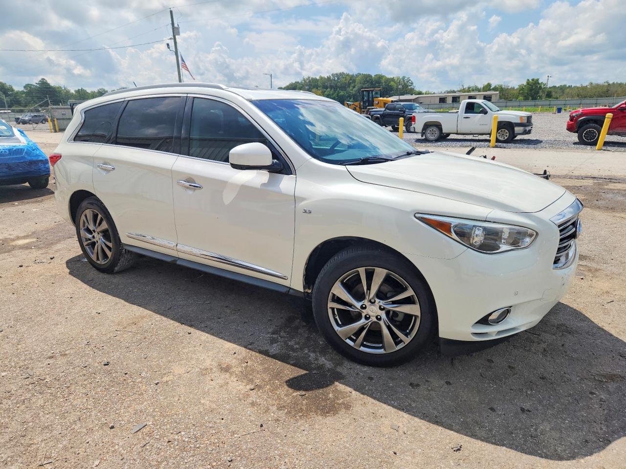 2015 Infiniti Qx60 Base White vin: 5N1AL0MM4FC557313