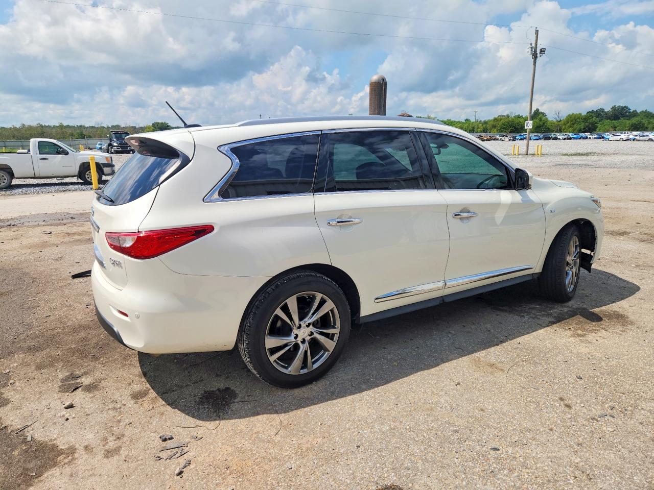 2015 Infiniti Qx60 Base White vin: 5N1AL0MM4FC557313