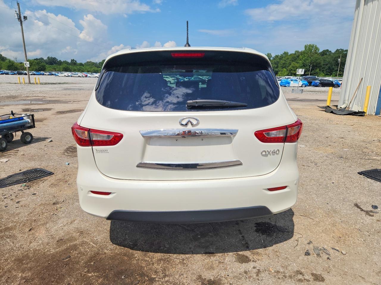 2015 Infiniti Qx60 Base White vin: 5N1AL0MM4FC557313