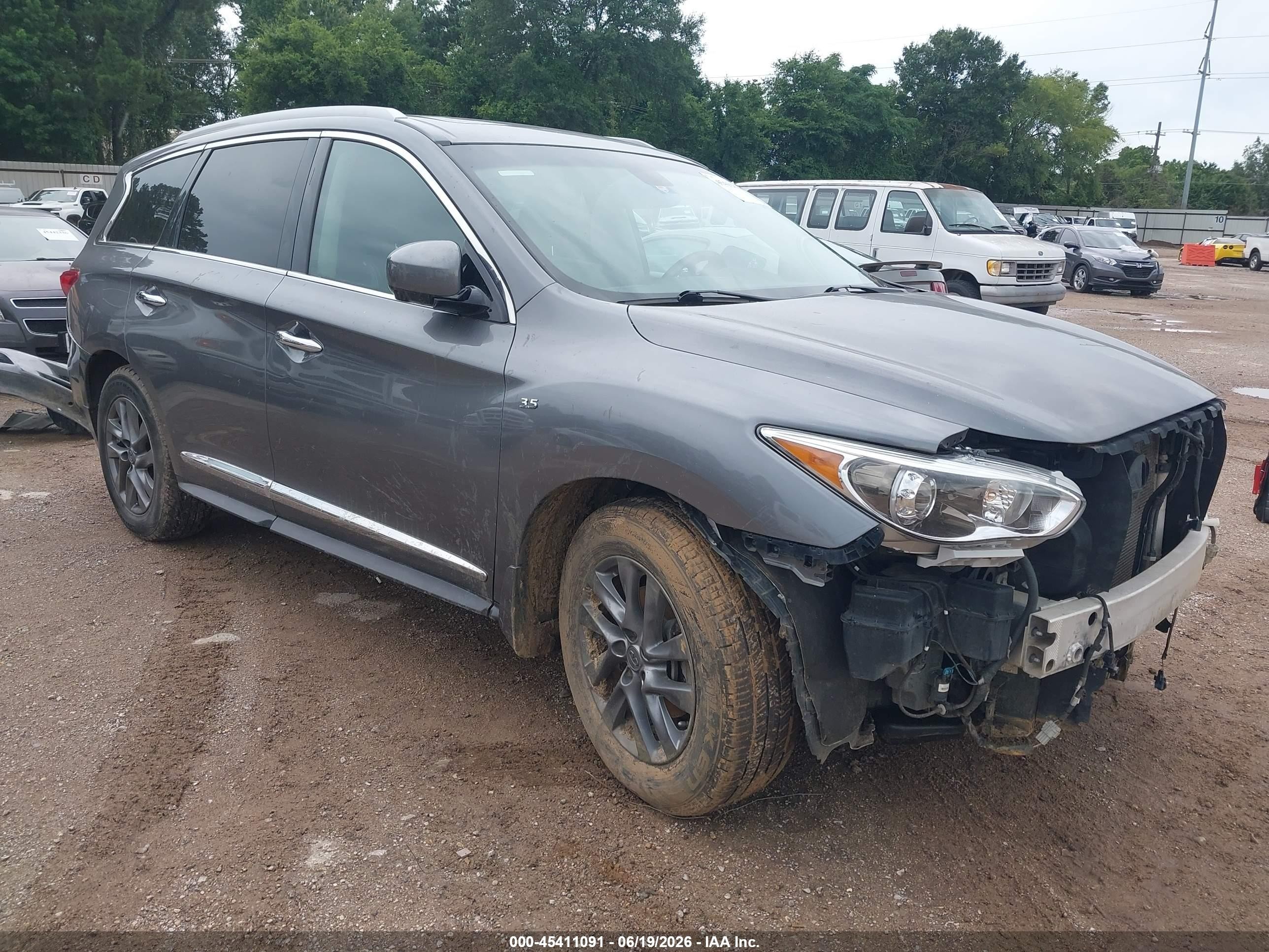 2015 Infiniti Qx60   Gray vin: 5N1AL0MM4FC557781