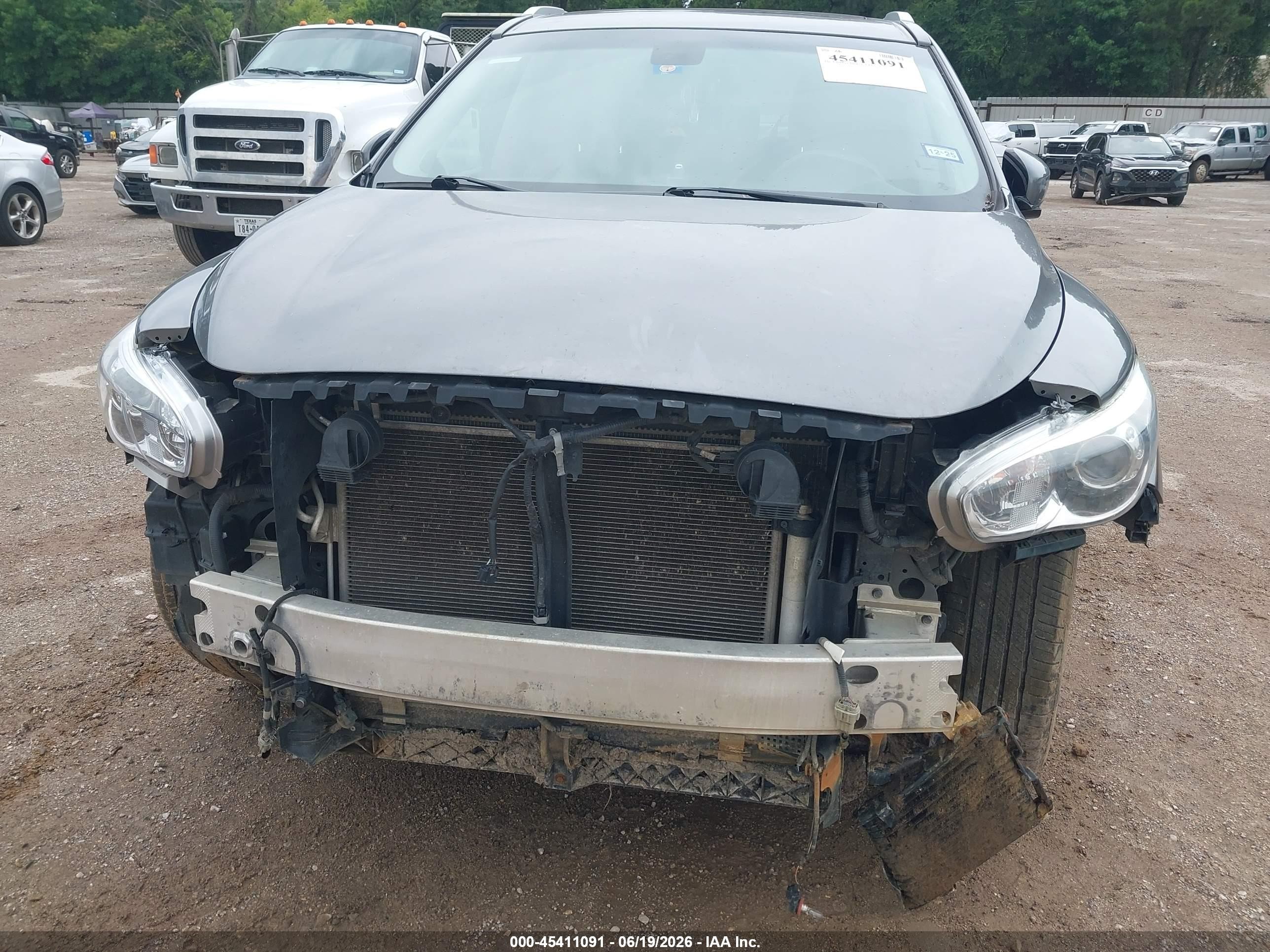 2015 Infiniti Qx60   Gray vin: 5N1AL0MM4FC557781