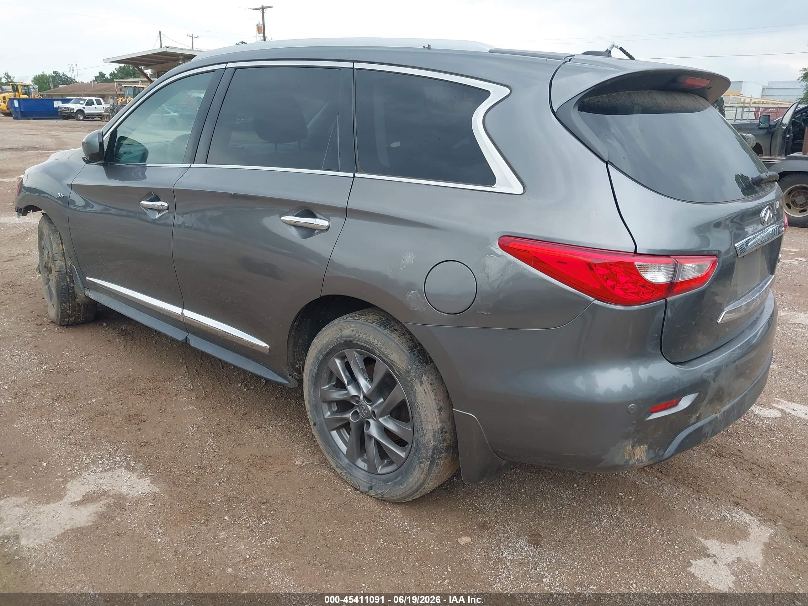 2015 Infiniti Qx60   Gray vin: 5N1AL0MM4FC557781