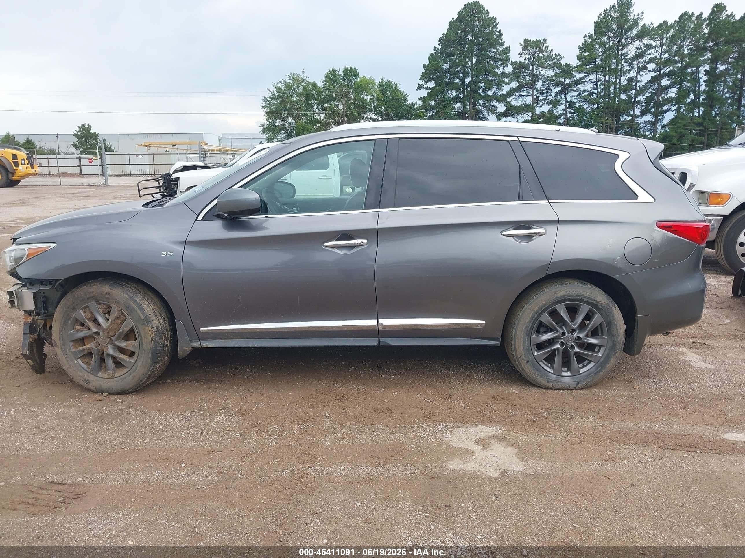 2015 Infiniti Qx60   Gray vin: 5N1AL0MM4FC557781