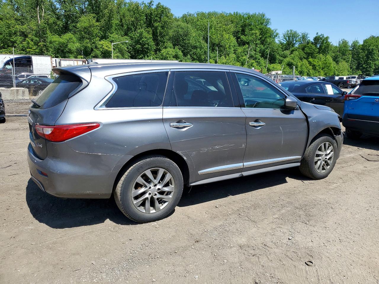 2015 Infiniti Qx60 Base Gray vin: 5N1AL0MM4FC558025
