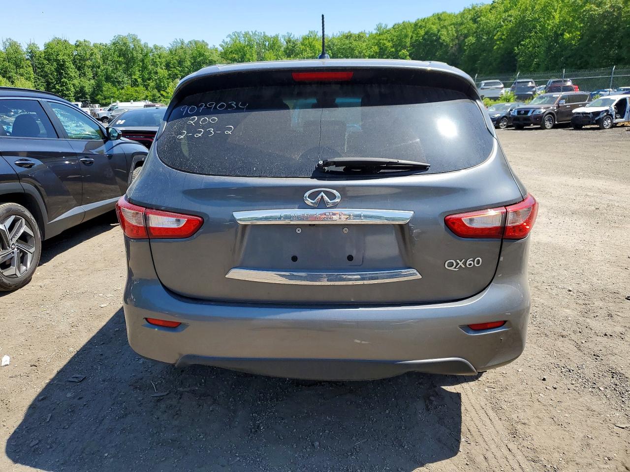 2015 Infiniti Qx60 Base Gray vin: 5N1AL0MM4FC558025