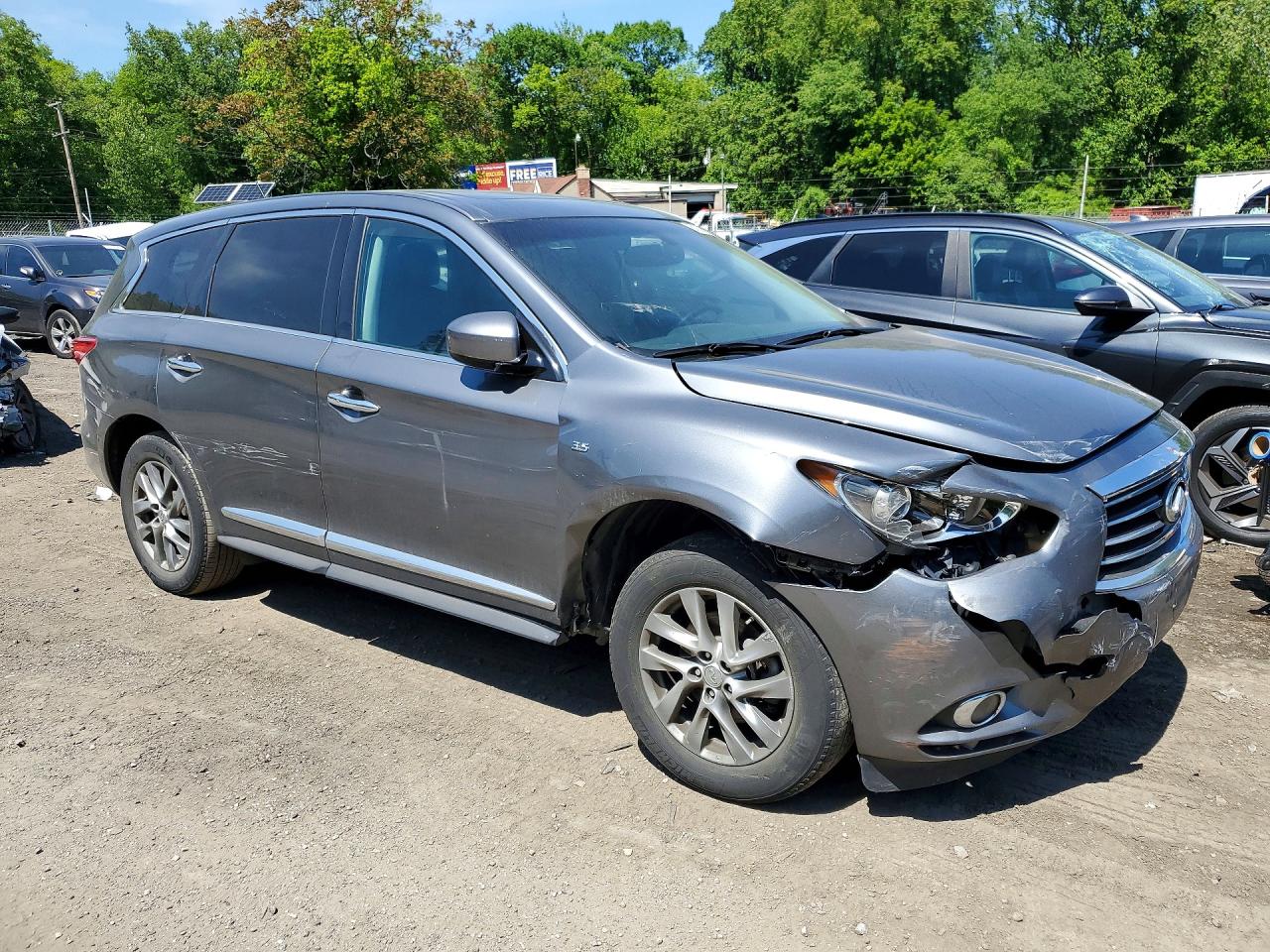 2015 Infiniti Qx60 Base Gray vin: 5N1AL0MM4FC558025