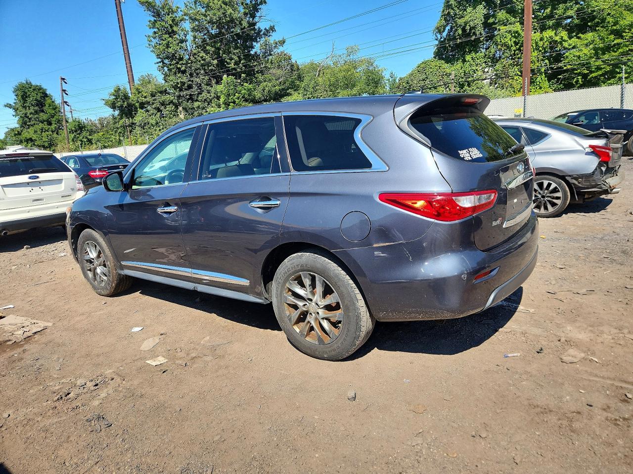 2013 Infiniti Jx35 Base Gray vin: 5N1AL0MM5DC305681