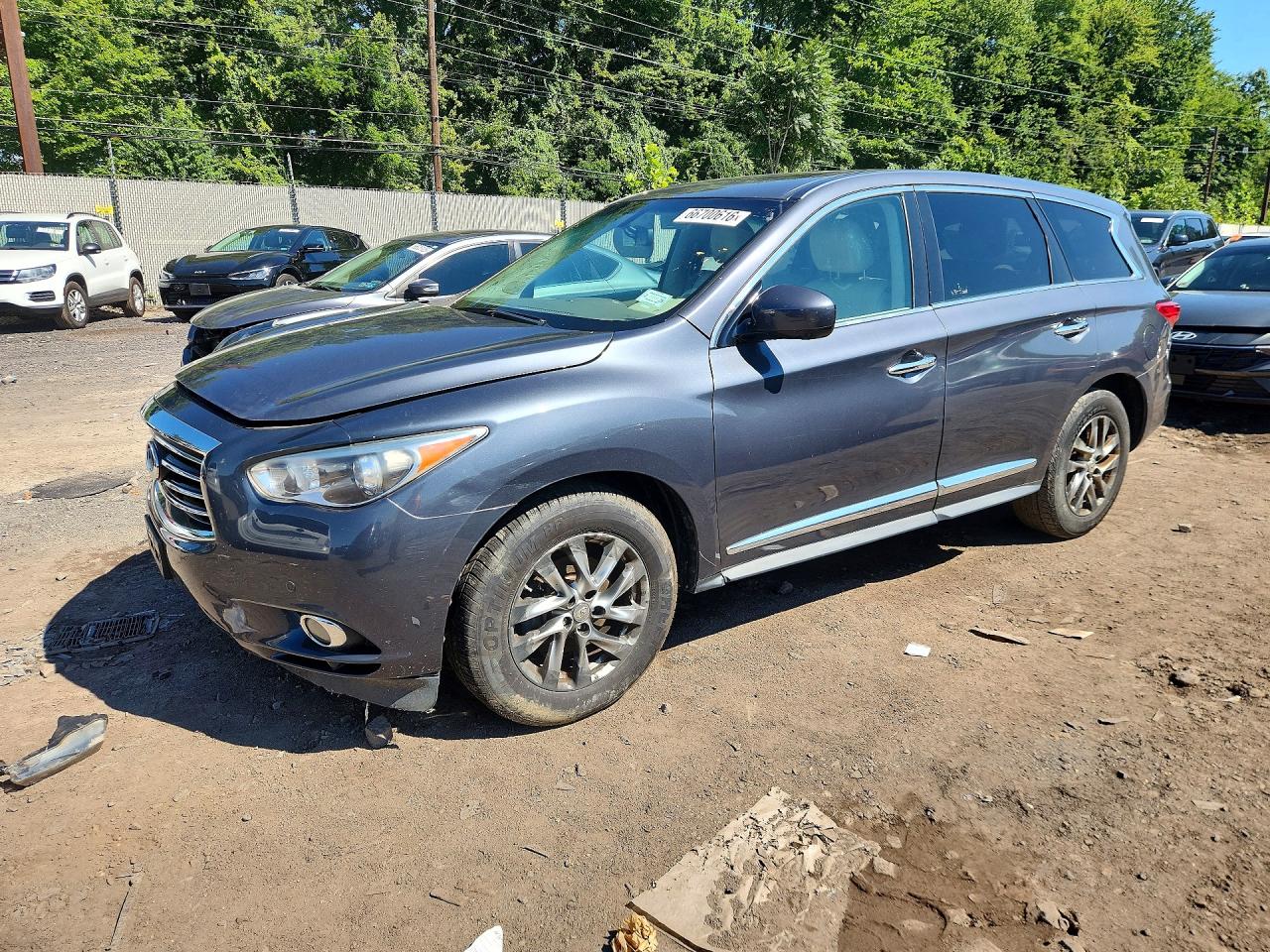 2013 Infiniti Jx35 Base Gray vin: 5N1AL0MM5DC305681
