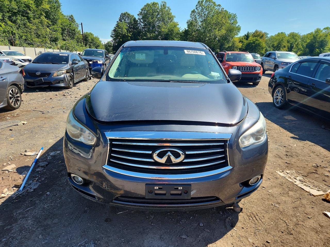 2013 Infiniti Jx35 Base Gray vin: 5N1AL0MM5DC305681