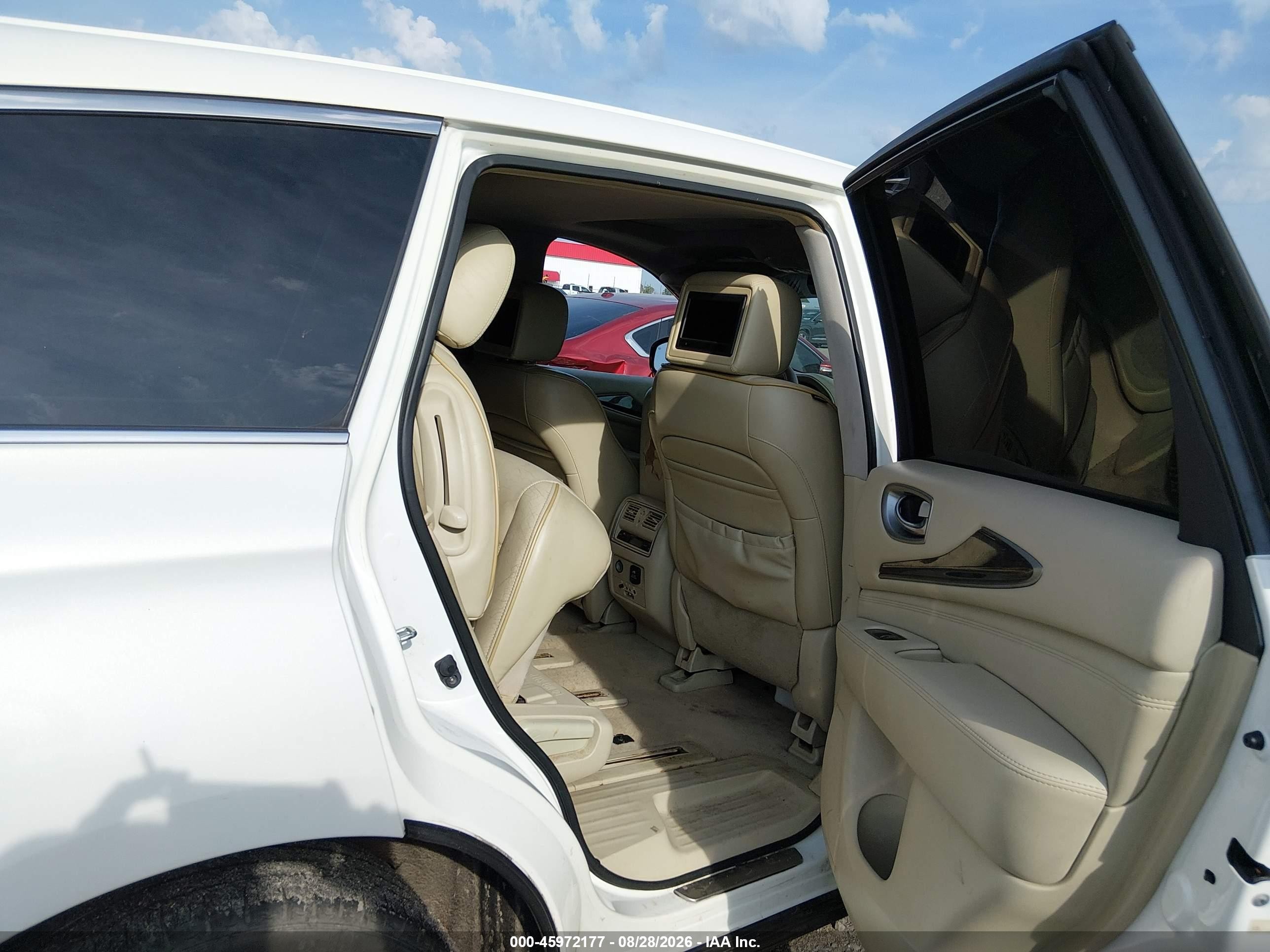 2013 Infiniti Jx35   White vin: 5N1AL0MM5DC312940