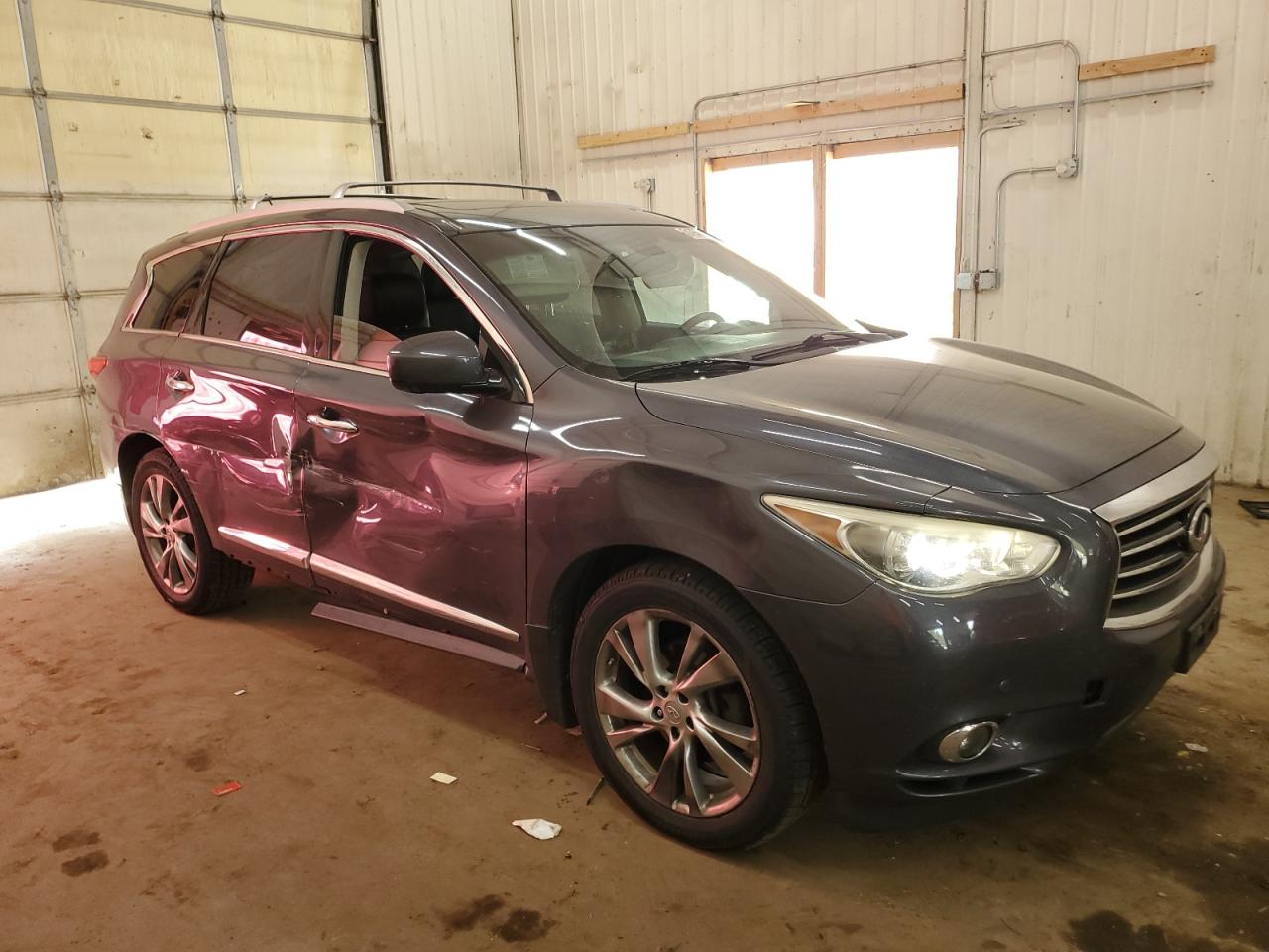 2013 Infiniti Jx35 Base Gray vin: 5N1AL0MM5DC321086