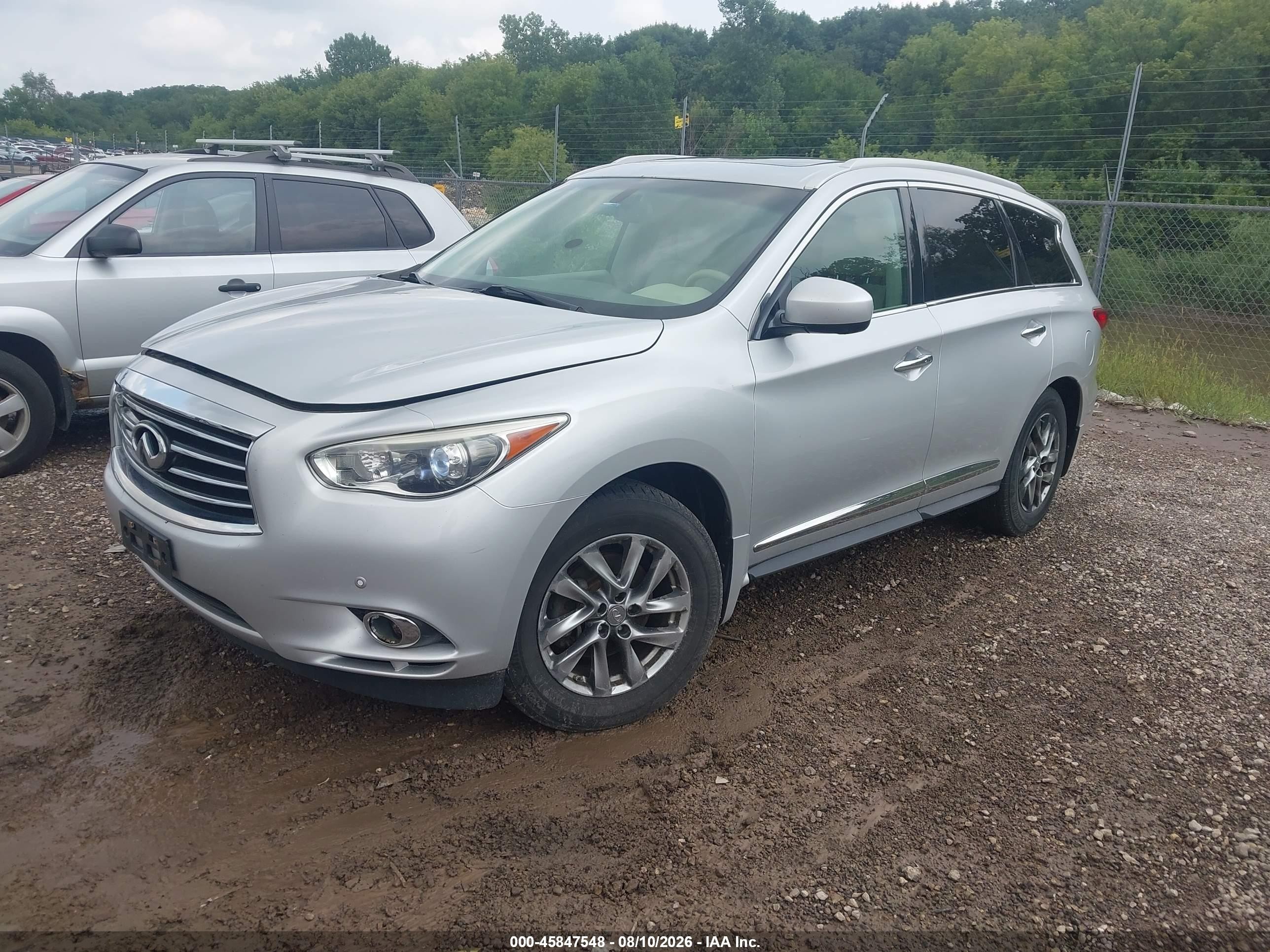 2013 Infiniti Jx35   Silver vin: 5N1AL0MM5DC328359