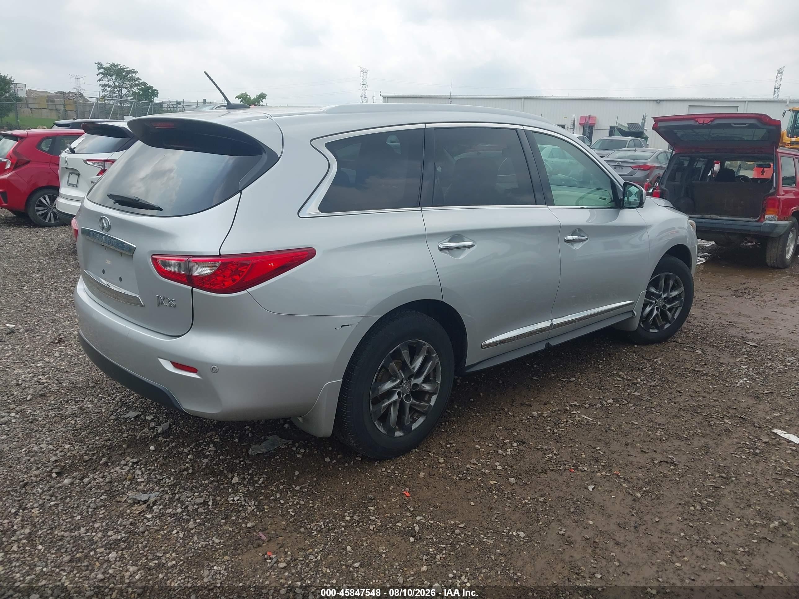 2013 Infiniti Jx35   Silver vin: 5N1AL0MM5DC328359
