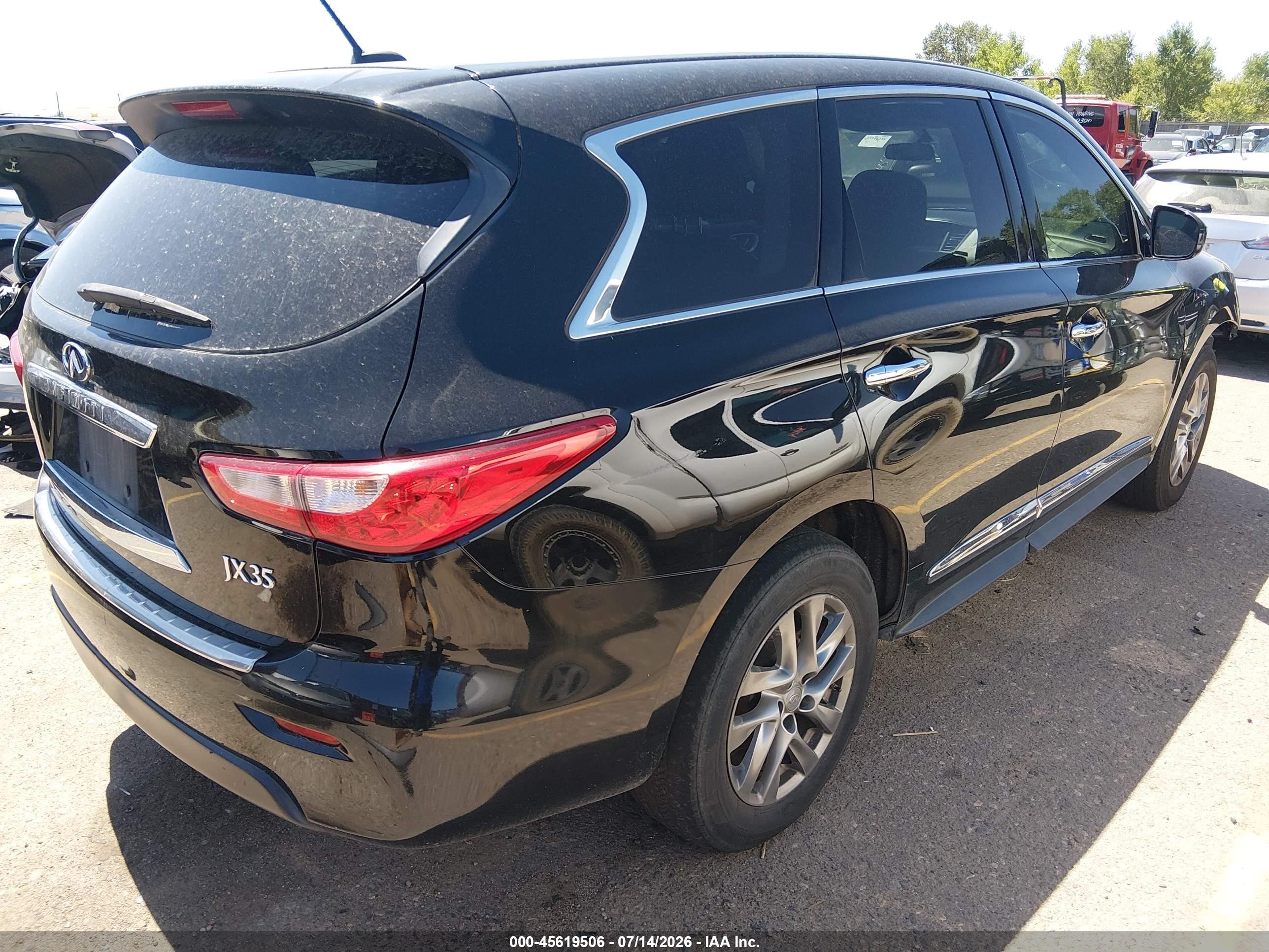 2013 Infiniti Jx35   Black vin: 5N1AL0MM5DC343637