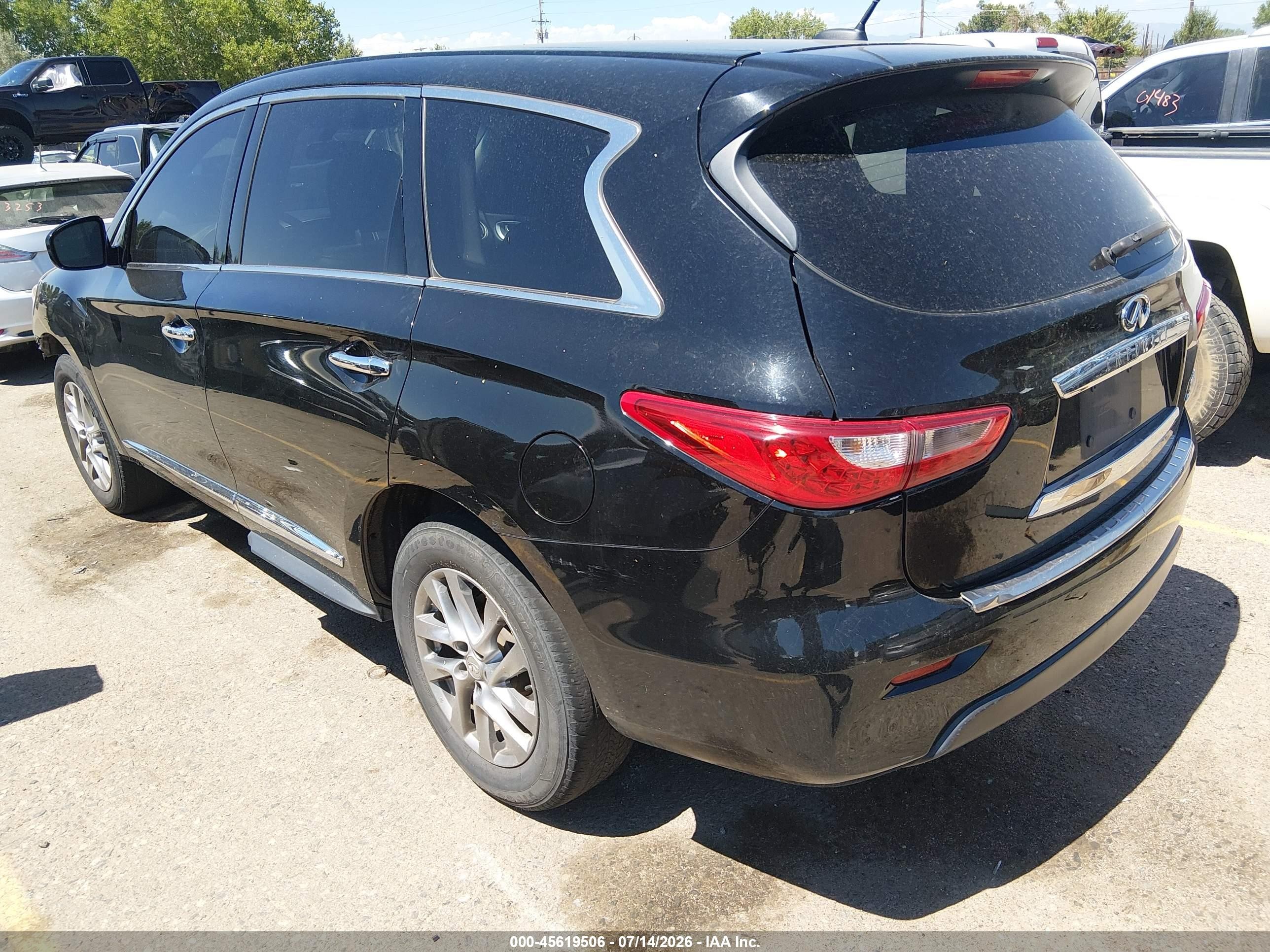 2013 Infiniti Jx35   Black vin: 5N1AL0MM5DC343637