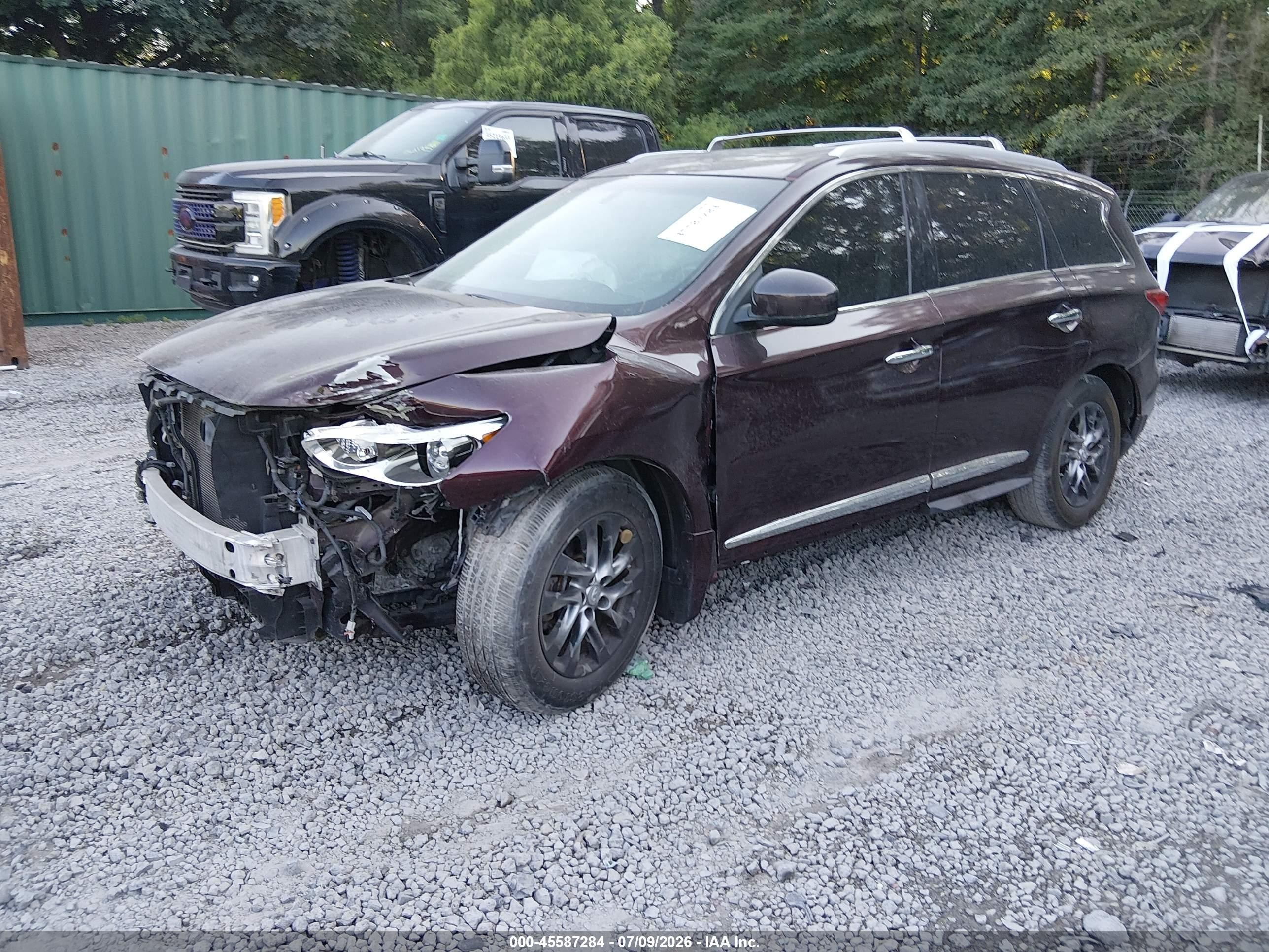 2013 Infiniti Jx35   Maroon vin: 5N1AL0MM5DC352127