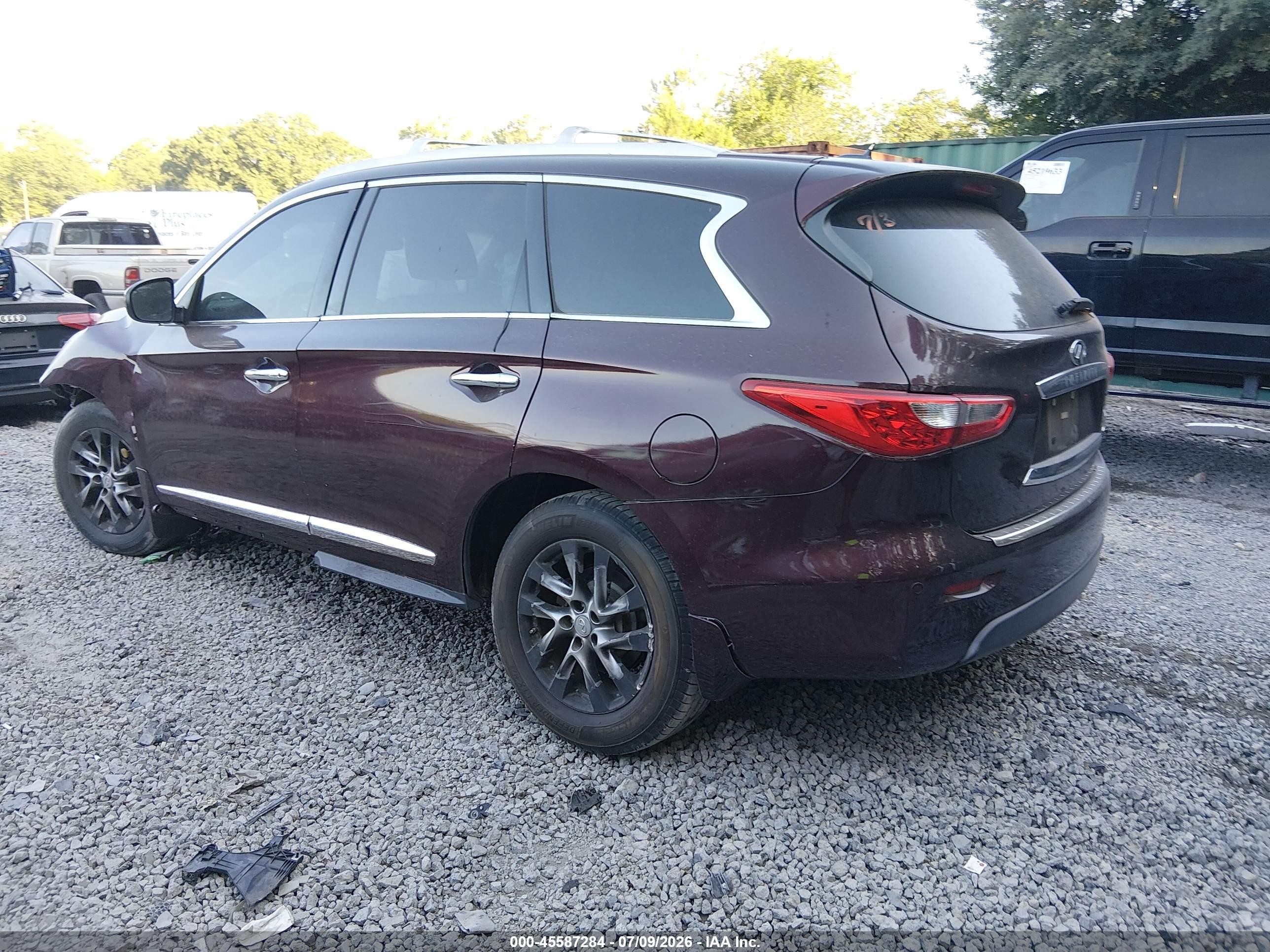 2013 Infiniti Jx35   Maroon vin: 5N1AL0MM5DC352127