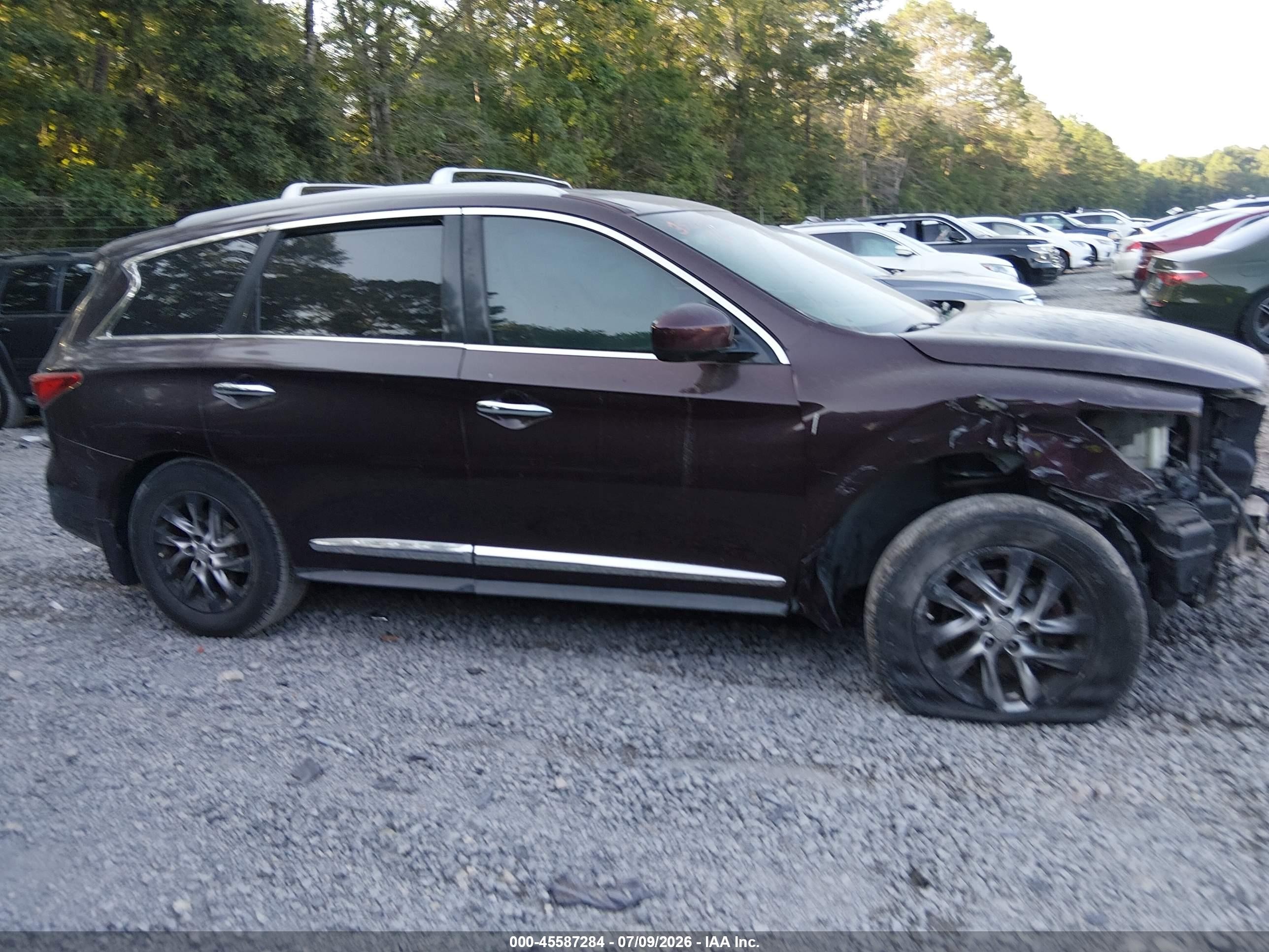 2013 Infiniti Jx35   Maroon vin: 5N1AL0MM5DC352127