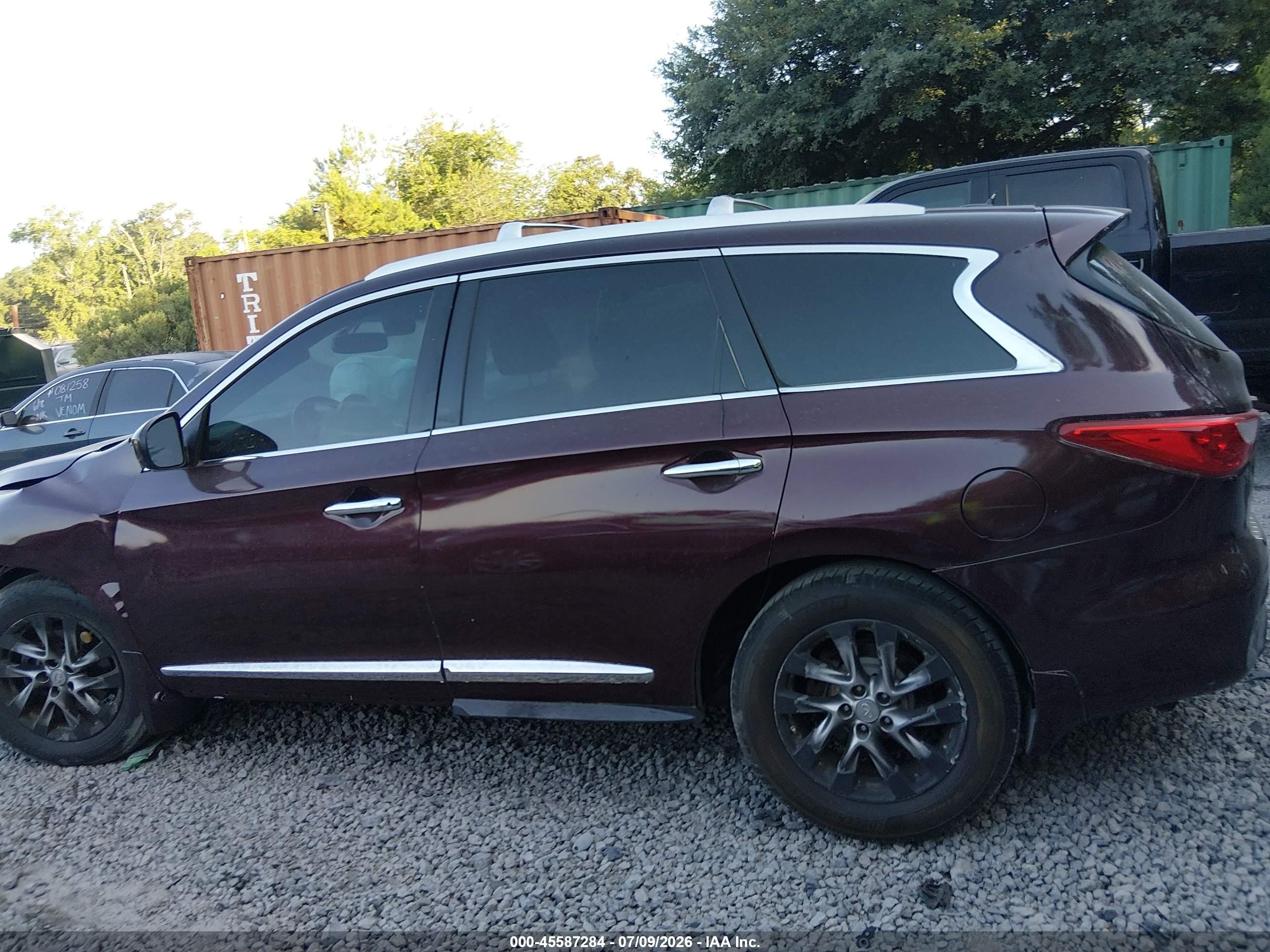 2013 Infiniti Jx35   Maroon vin: 5N1AL0MM5DC352127