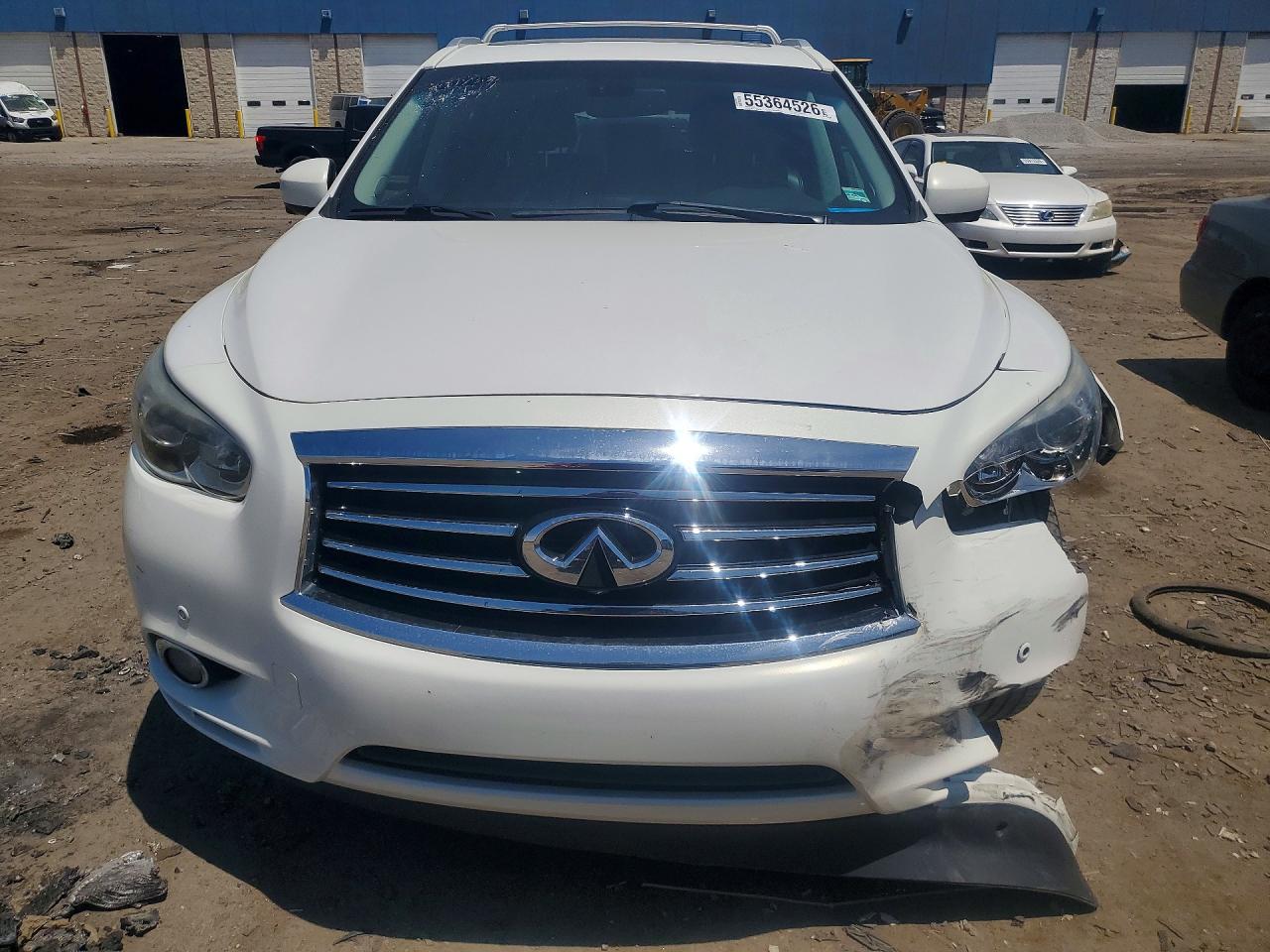 2014 Infiniti Qx60 Base White vin: 5N1AL0MM5EC502108