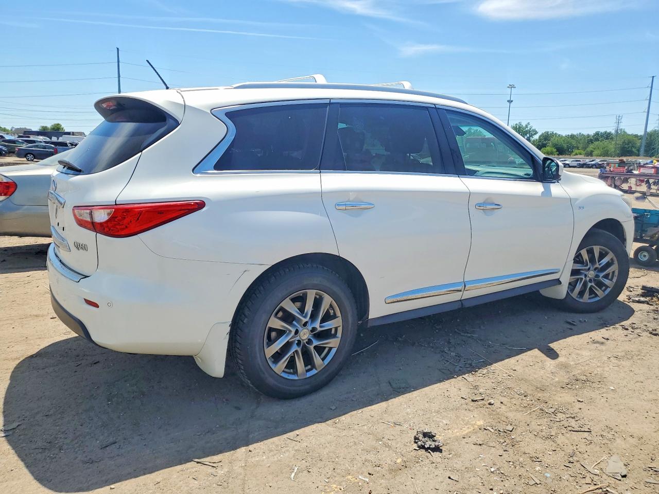 2014 Infiniti Qx60 Base White vin: 5N1AL0MM5EC502108
